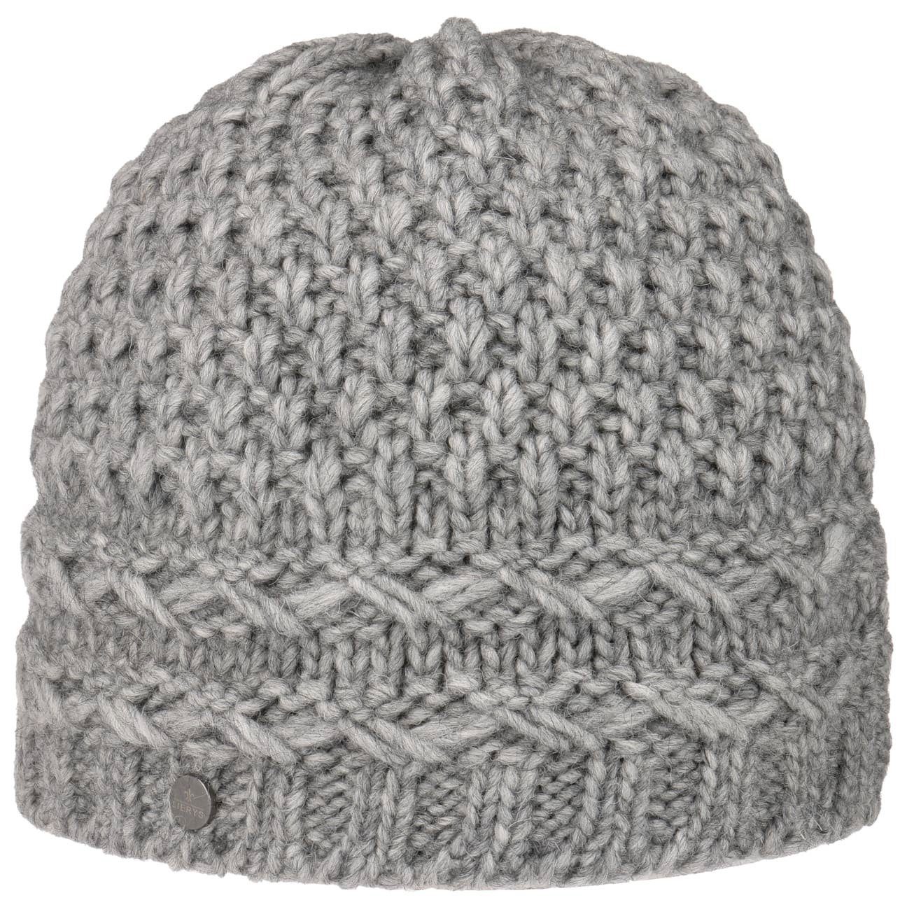 Lierys Beanie (1-St) Wintermütze mit Futter, Made in Germany hellgrau