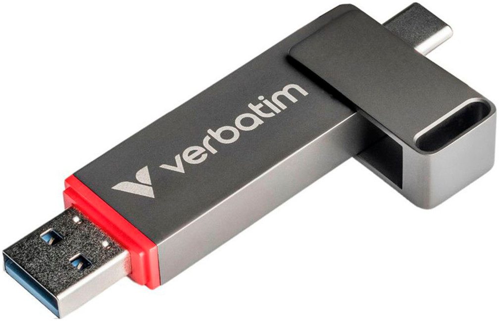 Verbatim Dual QuickStick 128GB USB-Stick (USB 3.2, Lesegeschwindigkeit 510 MB/s)