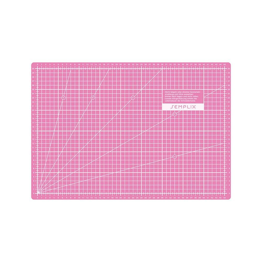 Semplix Schneideunterlage - Schneidematte pink-lila (18 x 12 inch) – Bild 2 von 5