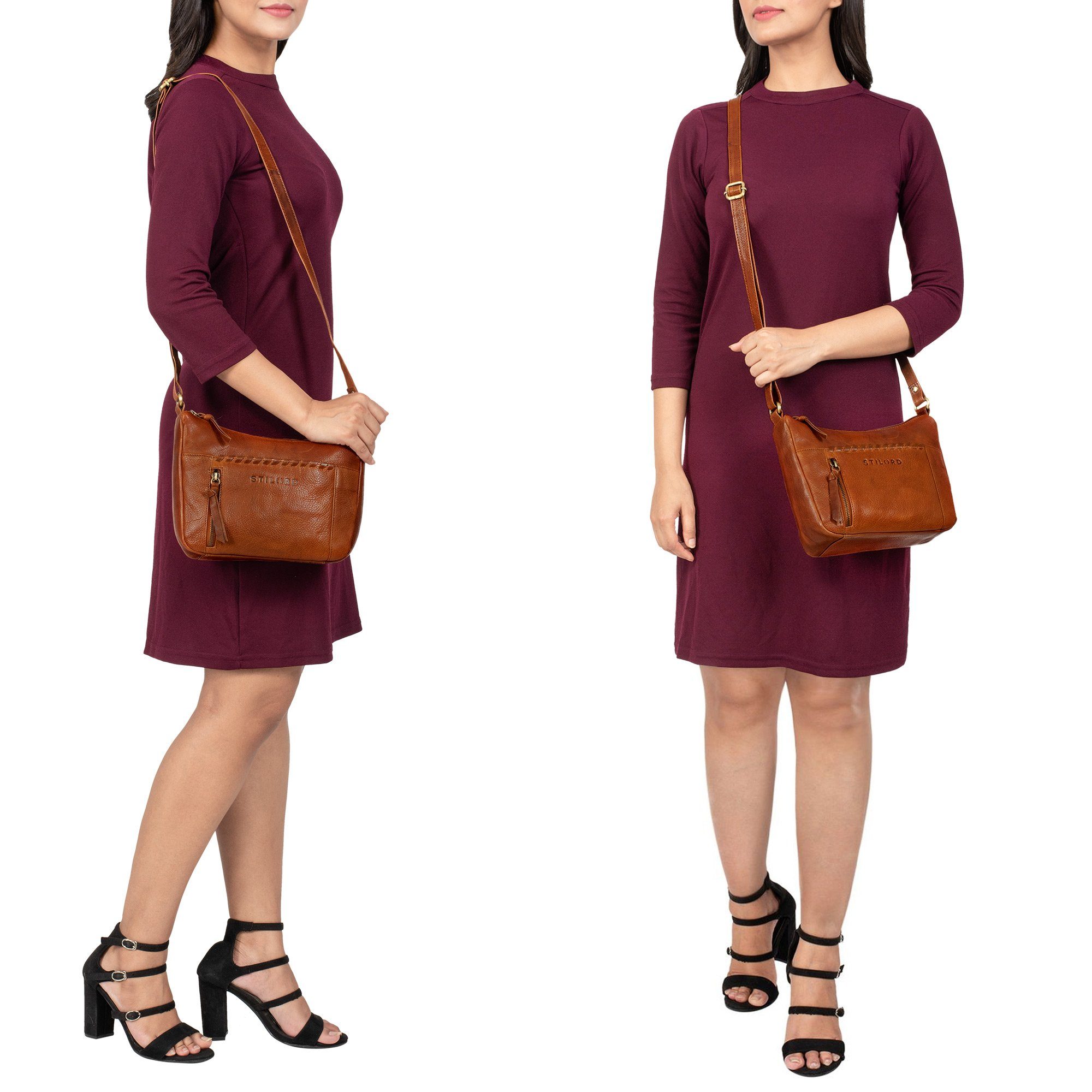 STILORD Handtasche "Nia" Damen Umhängetasche Klein Lederhandtasche Elegante günstig online kaufen