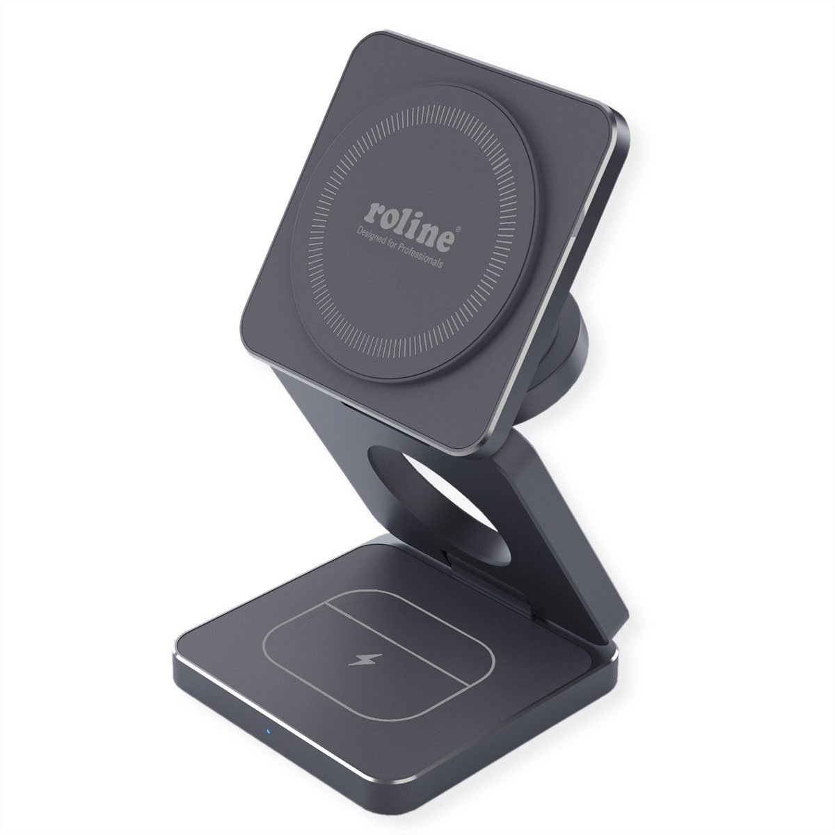 ROLINE 3-in-1 Induktions-Ladestation Tablet-Adapter, 100 cm, faltbar, für Samsung