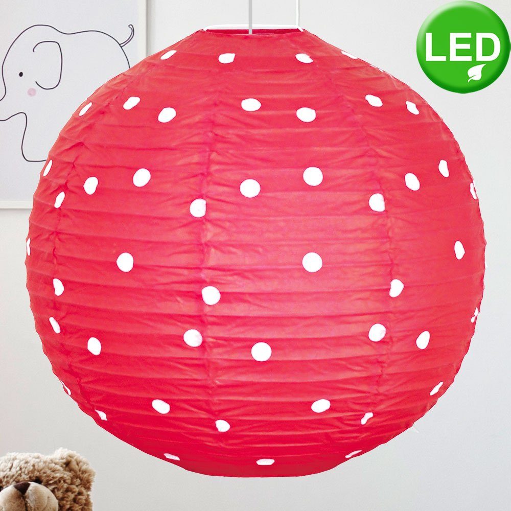 etc-shop LED Pendelleuchte, Hänge Leuchtmittel Rockabilly LED Warmweiß, gepunktet Lampe- Kugel Watt 5 Leuchte inklusive, Pendel