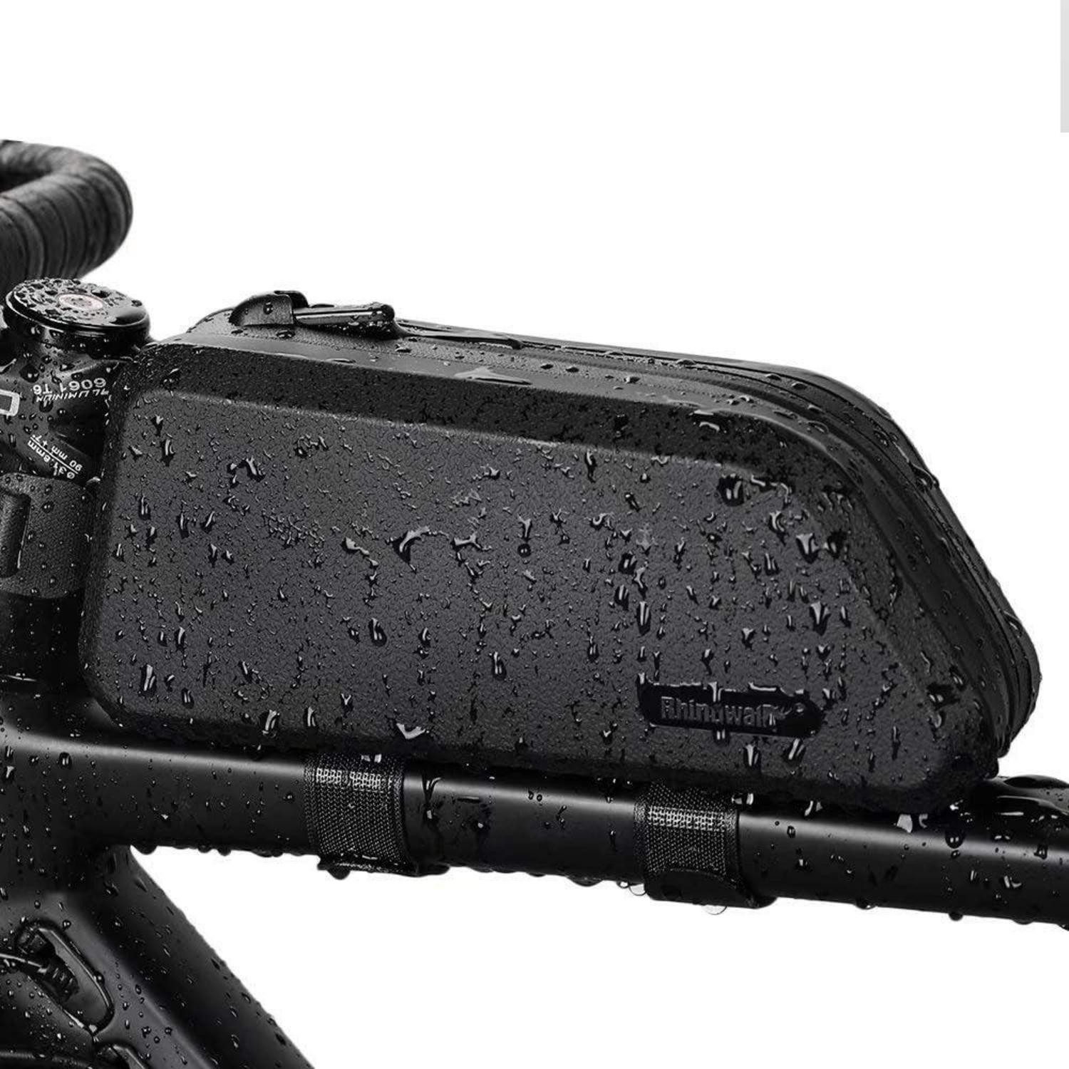 Fahrradständer Fahrradtasche Rahmentasche 1.5L Wasserdicht Schwarz Oberschenkelfrei