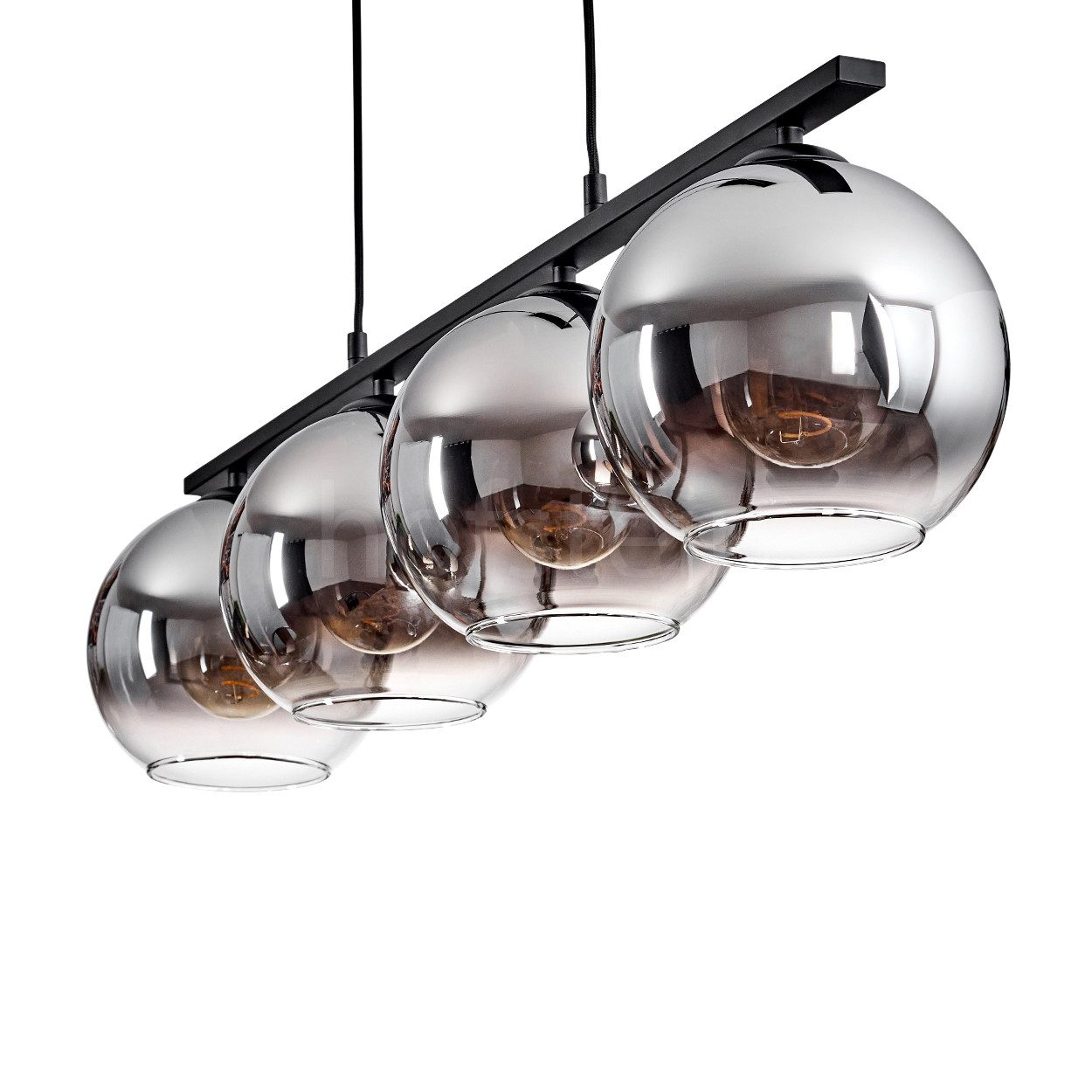 hofstein Pendelleuchte Hängelampe aus Metall/Glas in günstig online kaufen