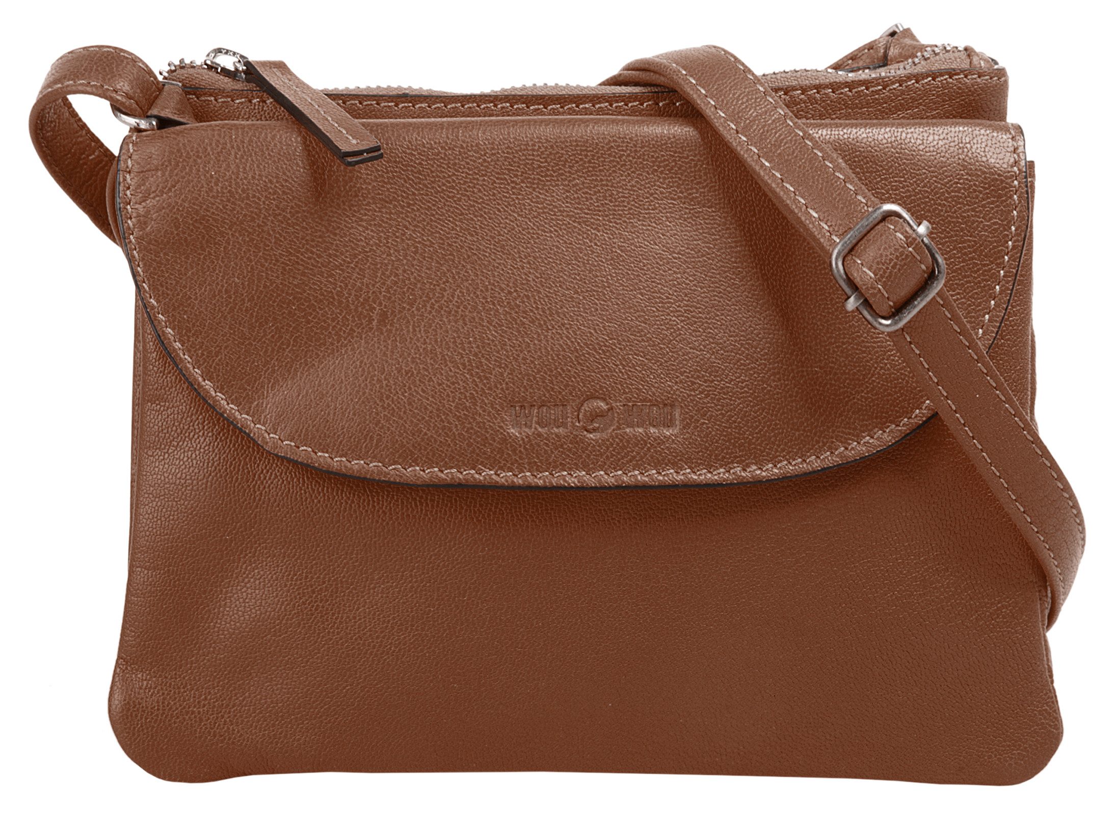 WouWou Umhängetasche, echt Leder günstig online kaufen