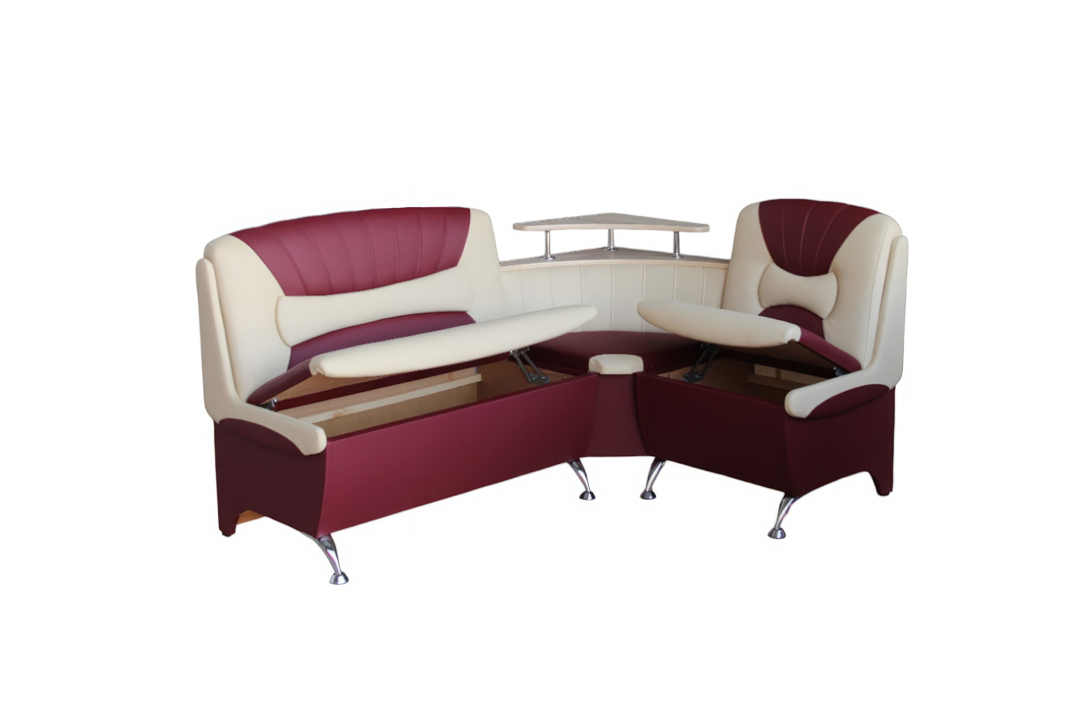 Rodnik Eckbank Arabika (aus Kunstleder oder Möbelstoff, beidseitige Montage möglich), gepolstert, mit Stauraum und Ablage