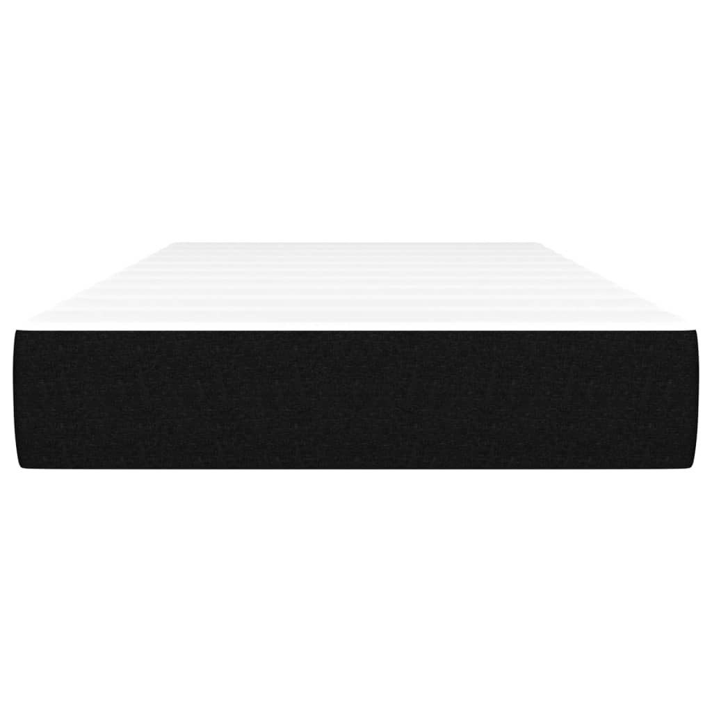 Boxspringmatratze Taschenfederkernmatratze Schwarz 120x190x20 cm Stoff, günstig online kaufen
