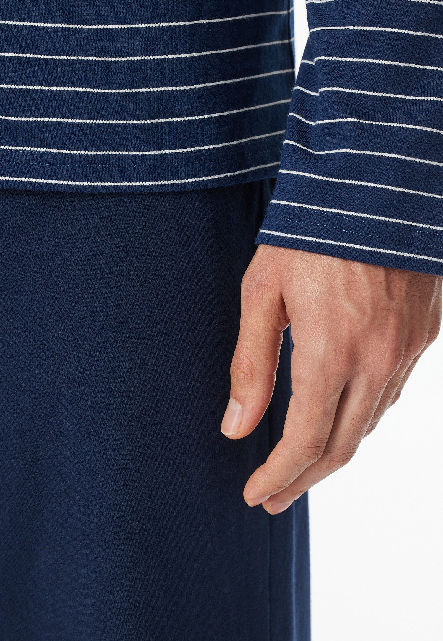 Schiesser Schlafanzug Casual Essentials (2 tlg) mit Streifen