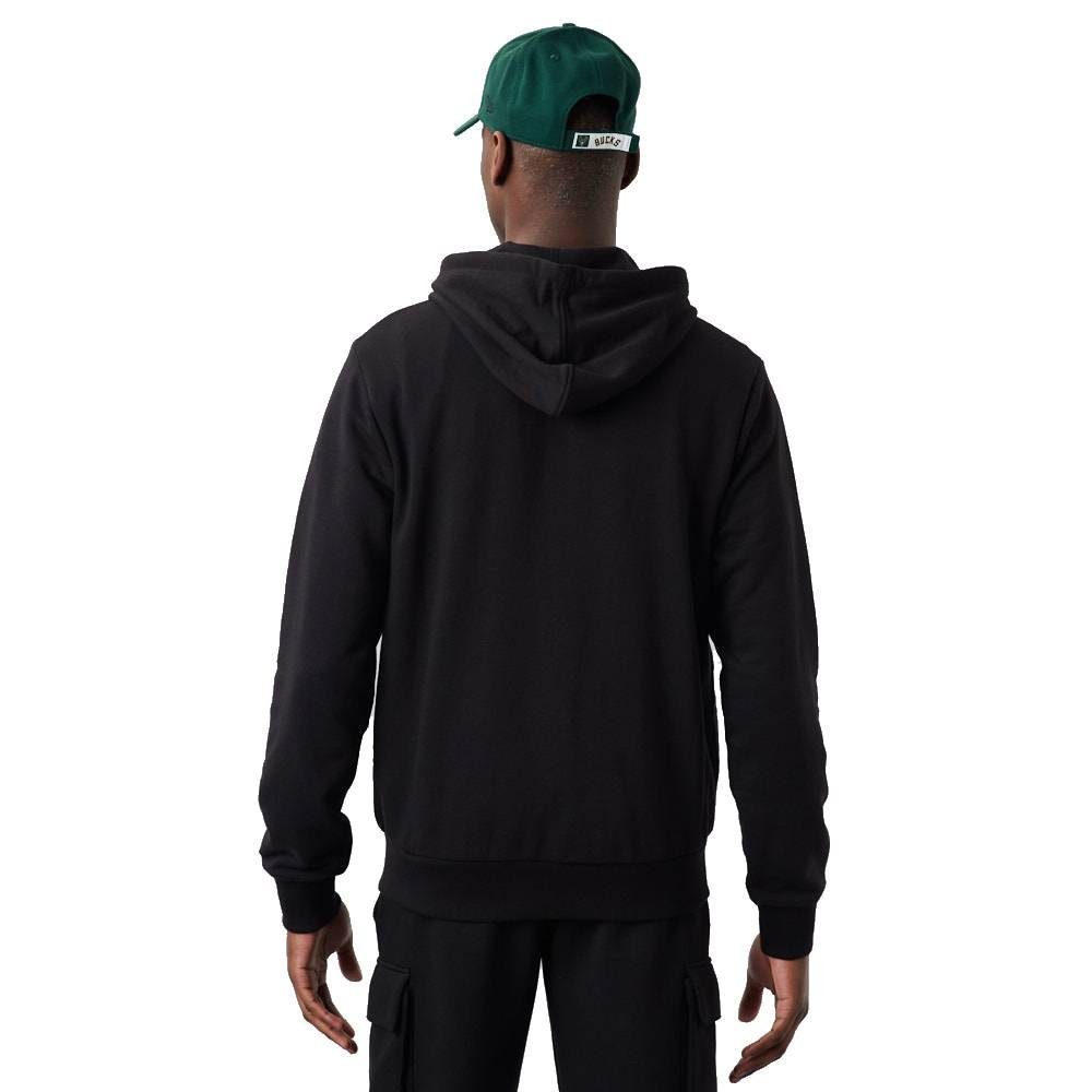 New Era Kapuzensweatjacke Sweatjacke New Era NBA Script FZ Milbuc geteilte Kängurutasche