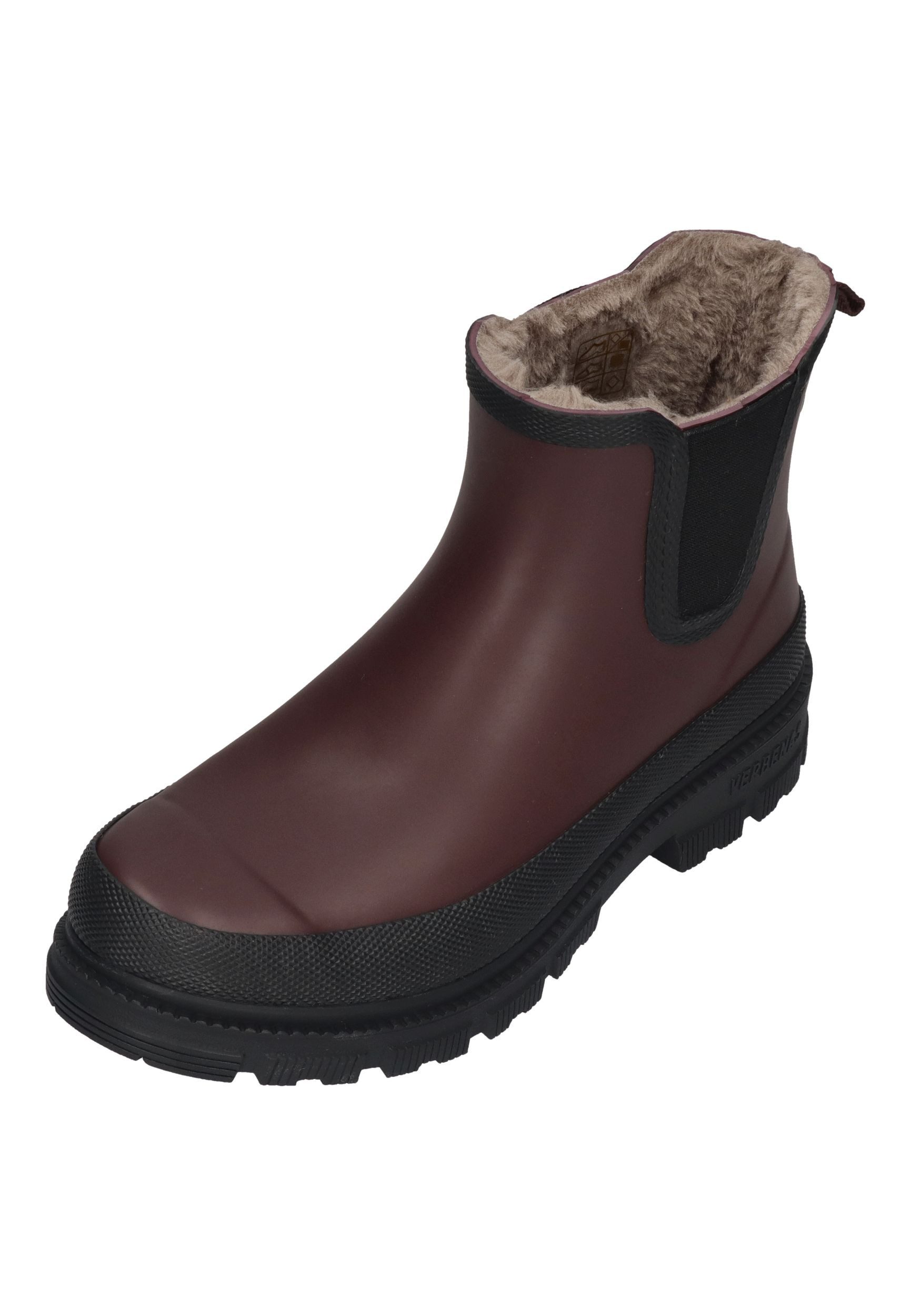 VERBENAS LUA FUR SMOOTH Gummistiefel Bordo Black