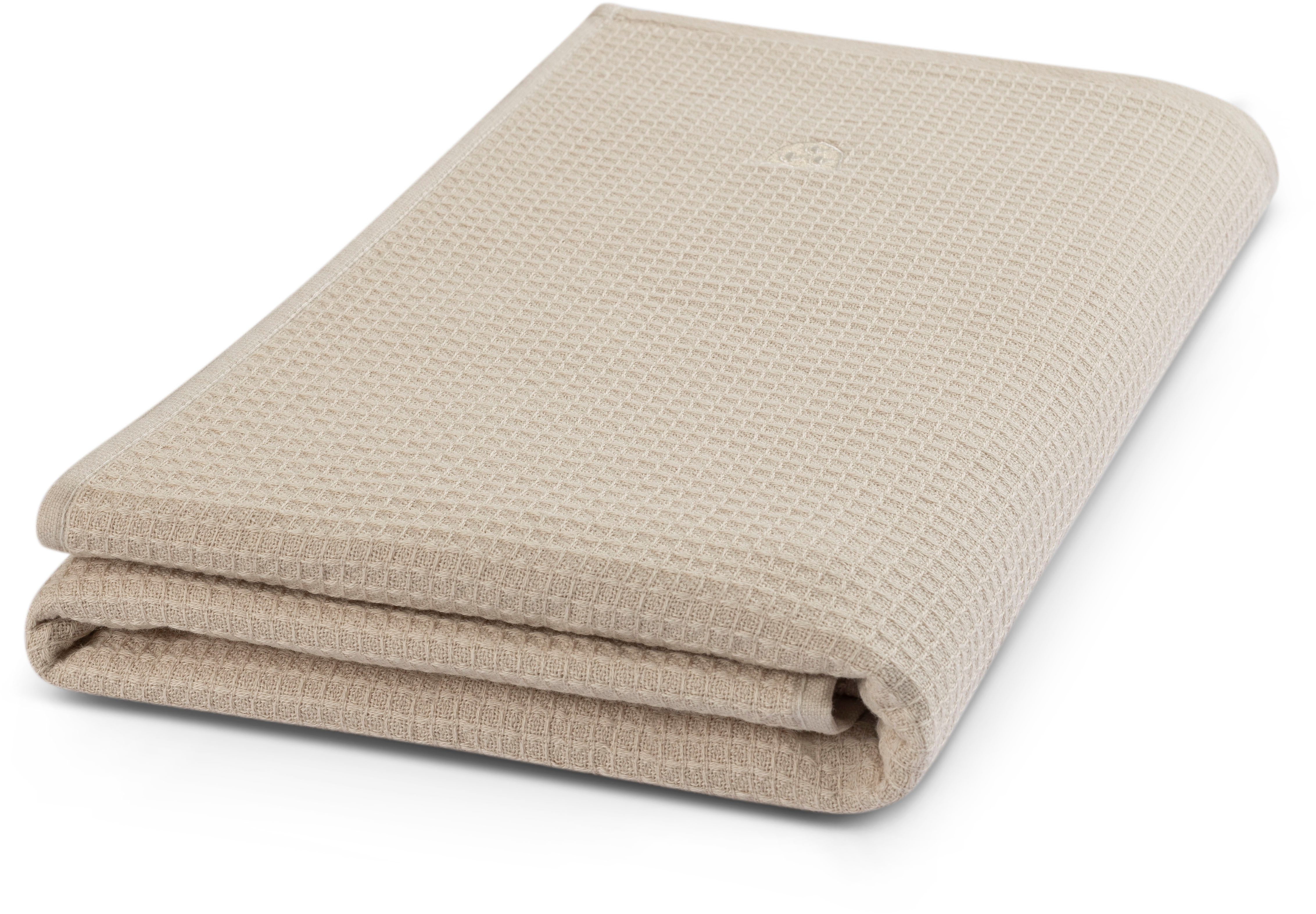 ROSS Duschtuch Waffelpique, Frottier (Packung, 1-St), 100% Baumwolle