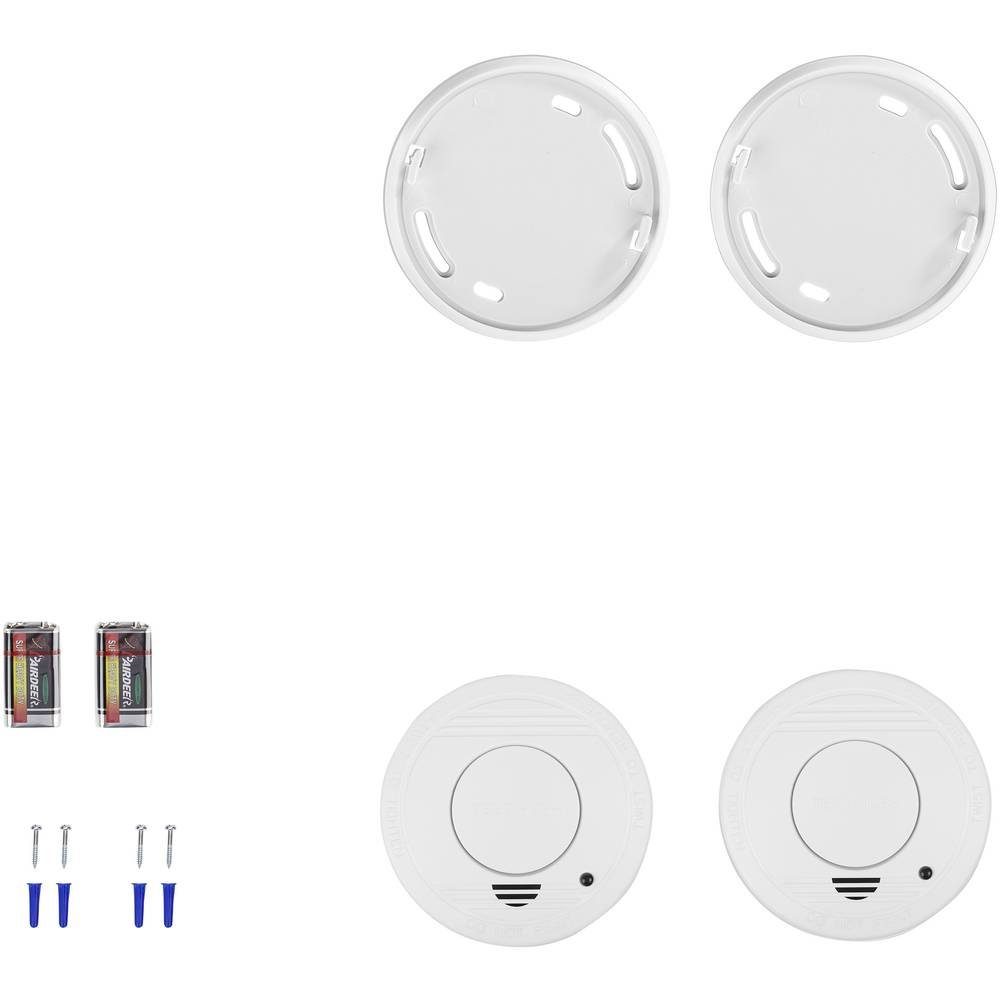 smartwares Rauchwarnmelder 2er Set inkl. 5 Jahres-Batterie FSM-11512 Rauchmelder (inkl. 5 Jahres-Batterie)