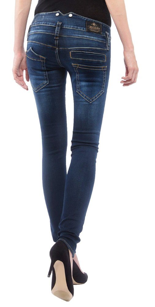 Herrlicher Slim-fit-Jeans Pitch slim Stretch clean stretch mit Denim