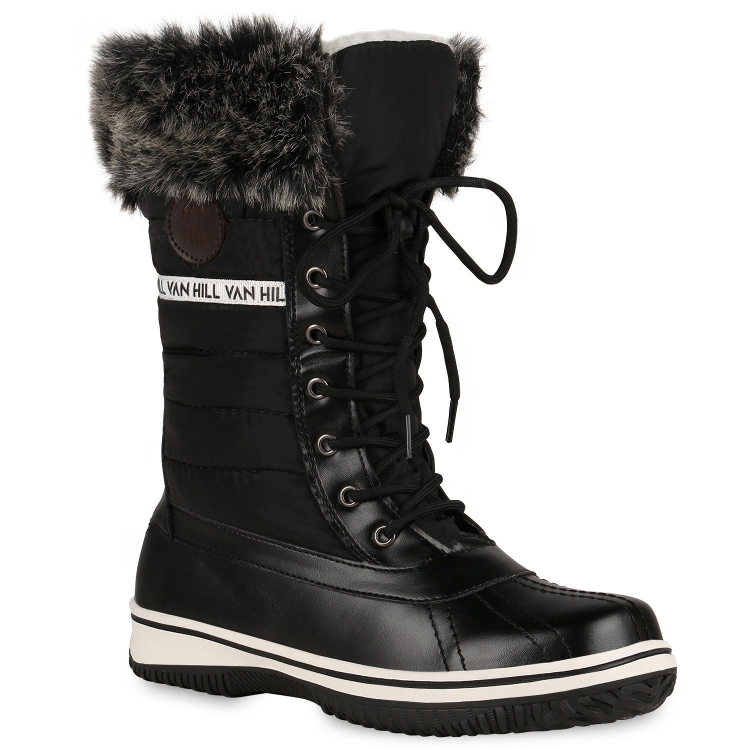 VAN HILL 838030 Winterstiefel Damen Winterstiefel Savannah mit Warmfutter und Profilsohle