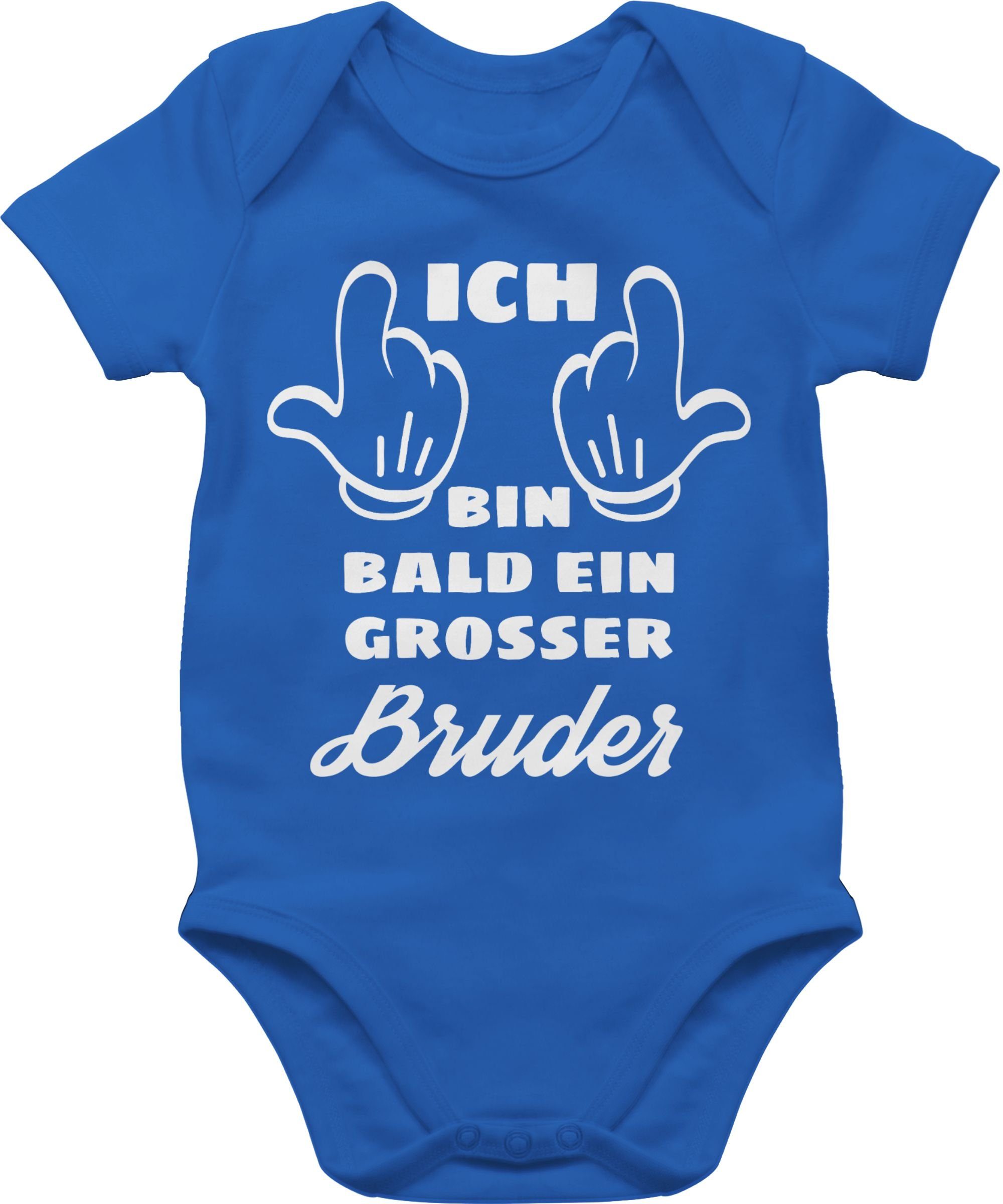 Shirtracer Shirtbody Ich bin bald ein großer Bruder Großer Bruder 2 Royalblau