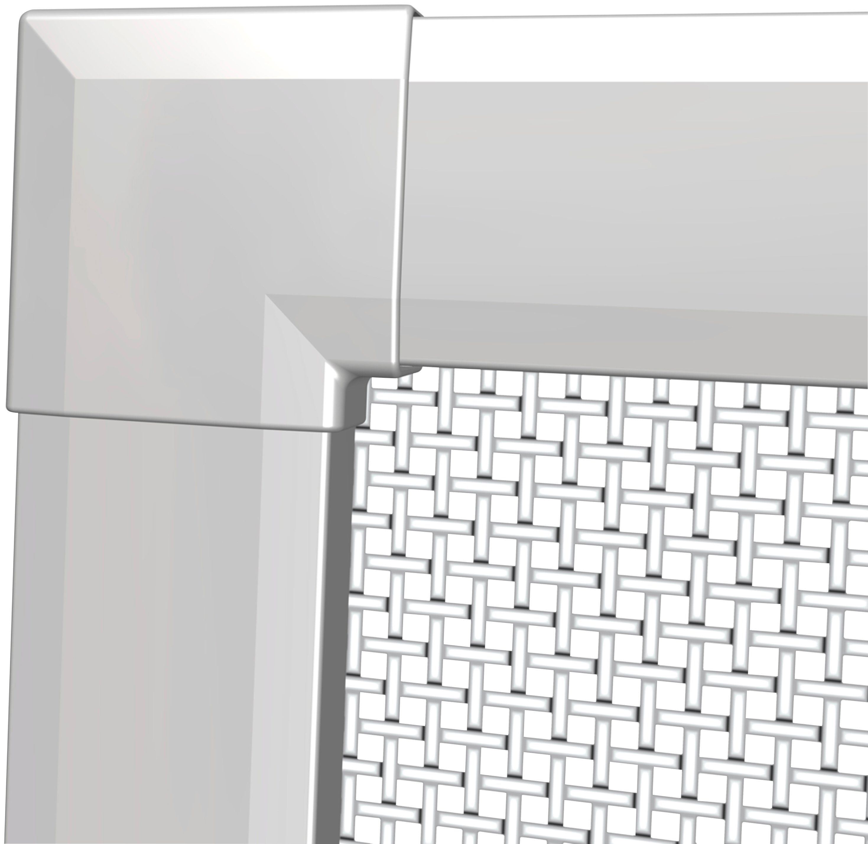 Windhager Insektenschutz-Fensterrahmen Basic mit Aluminium Rahmen, Fliegengitter individuell kürzbar, (Packung, 1-St), einfache Montage, erhältlich in 100 x 120 cm oder 120 x 140 cm