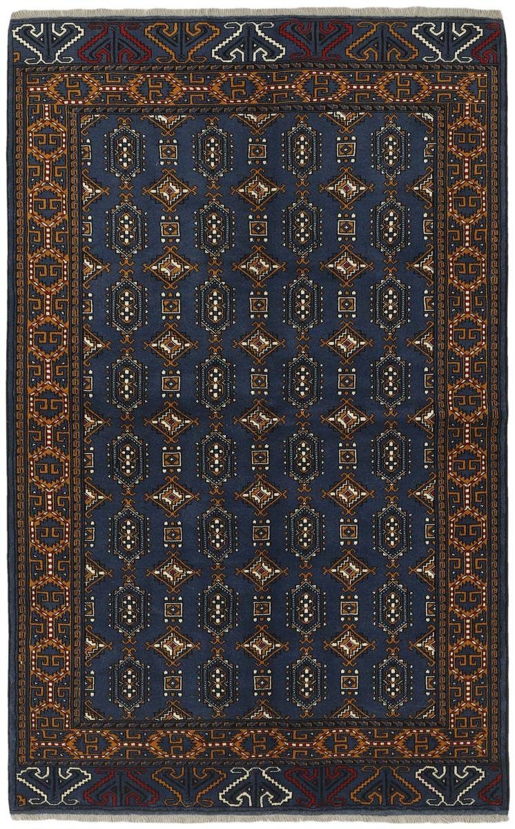 Orientteppich Turkaman 157x242 Handgeknüpfter Orientteppich / Perserteppich, Nain Trading, rechteckig, Höhe: 6 mm