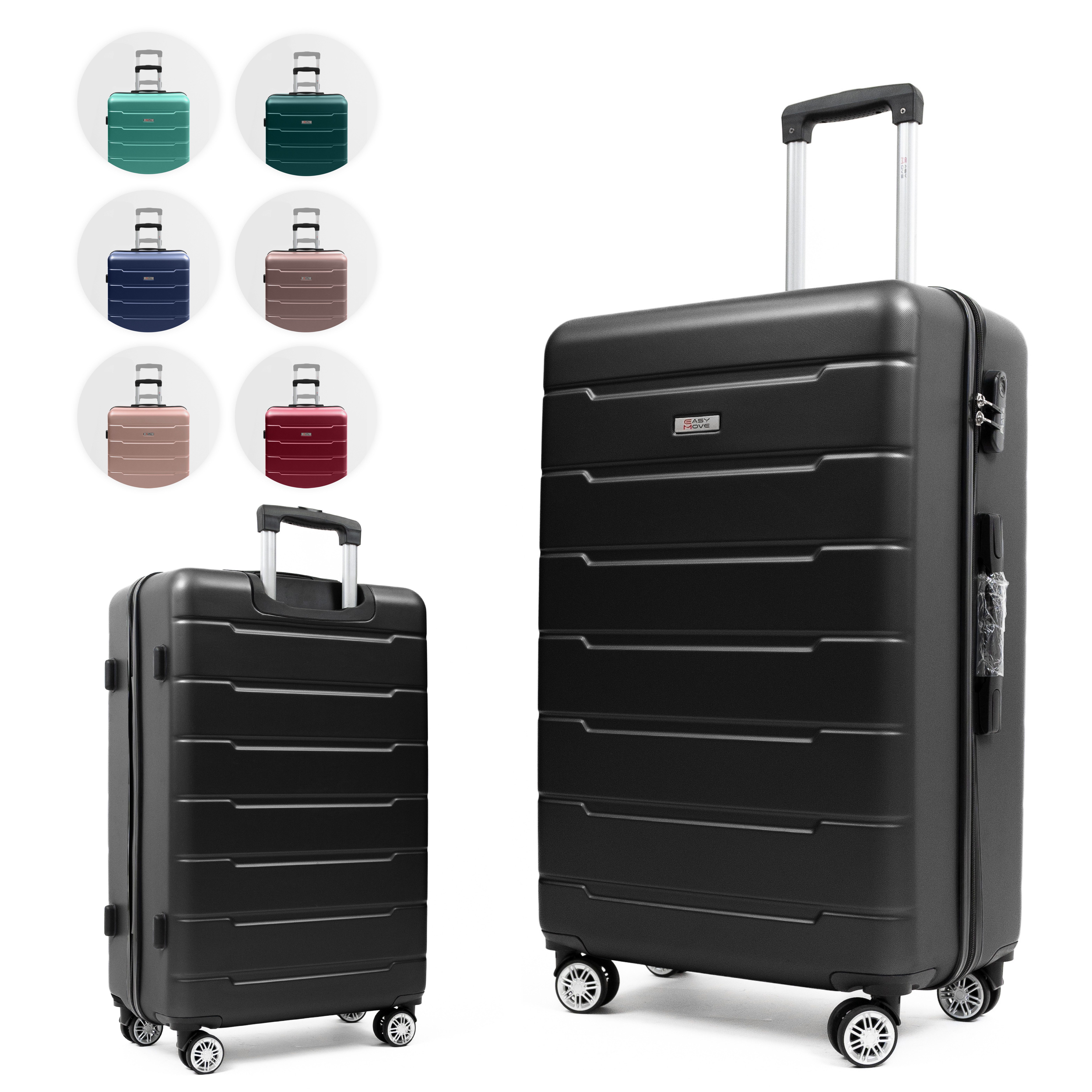 Easy Move Hartschalen-Trolley Leichter Rollkoffer YUG Reisekoffer, 4 Rollen günstig online kaufen