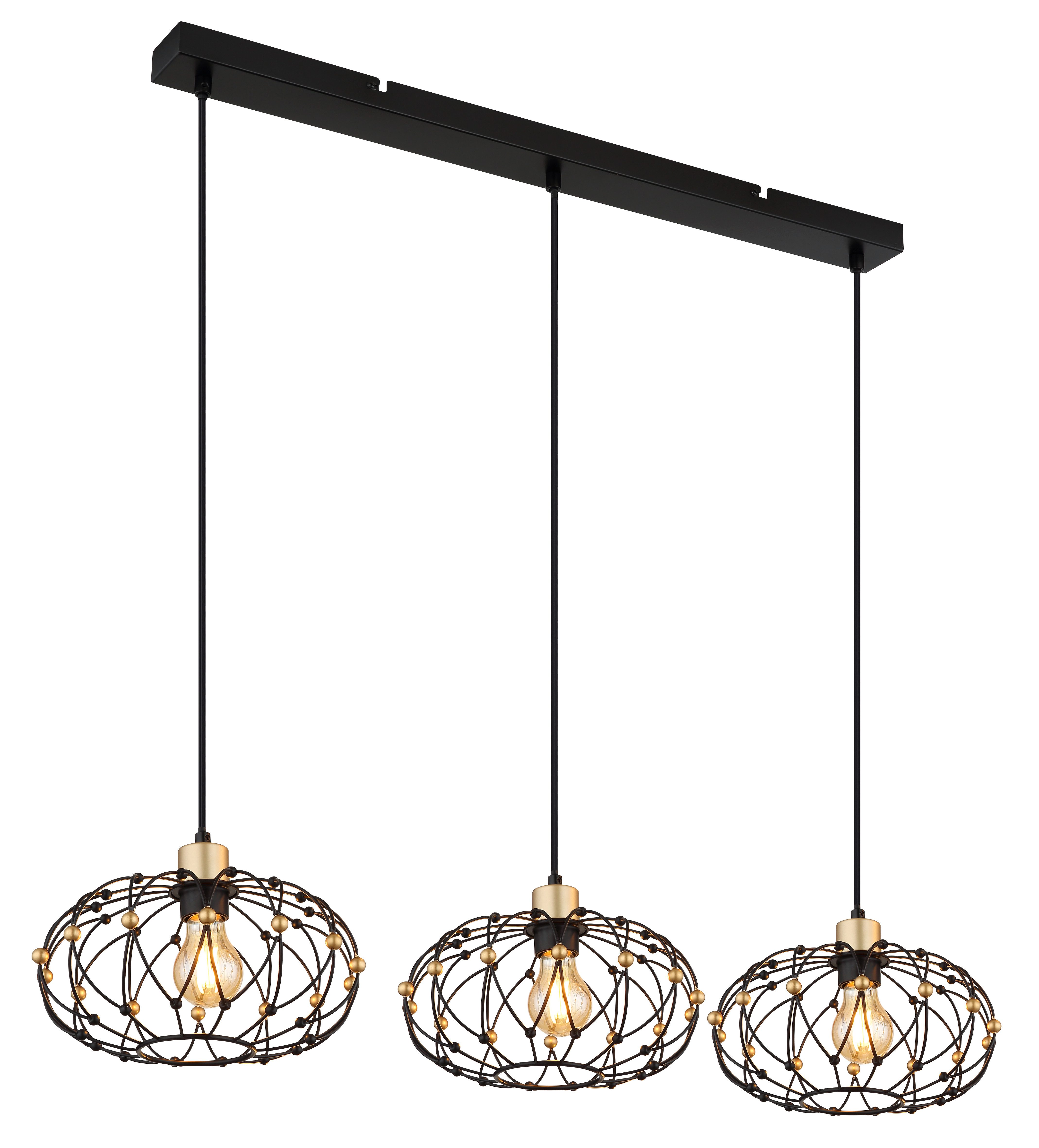 GLOBO LIGHTING Hängeleuchte GREYS, ohne Leuchtmittel, Hängelampe Esszimmer-Leuchte Esstischleuchte Wohnzimmer