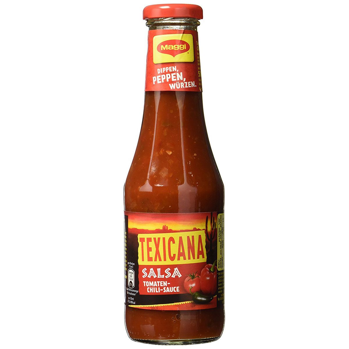 MAGGI Saucen, Maggi Texicana Salsa Würzsauce zum Dippen Peppen und Würzen 500ml