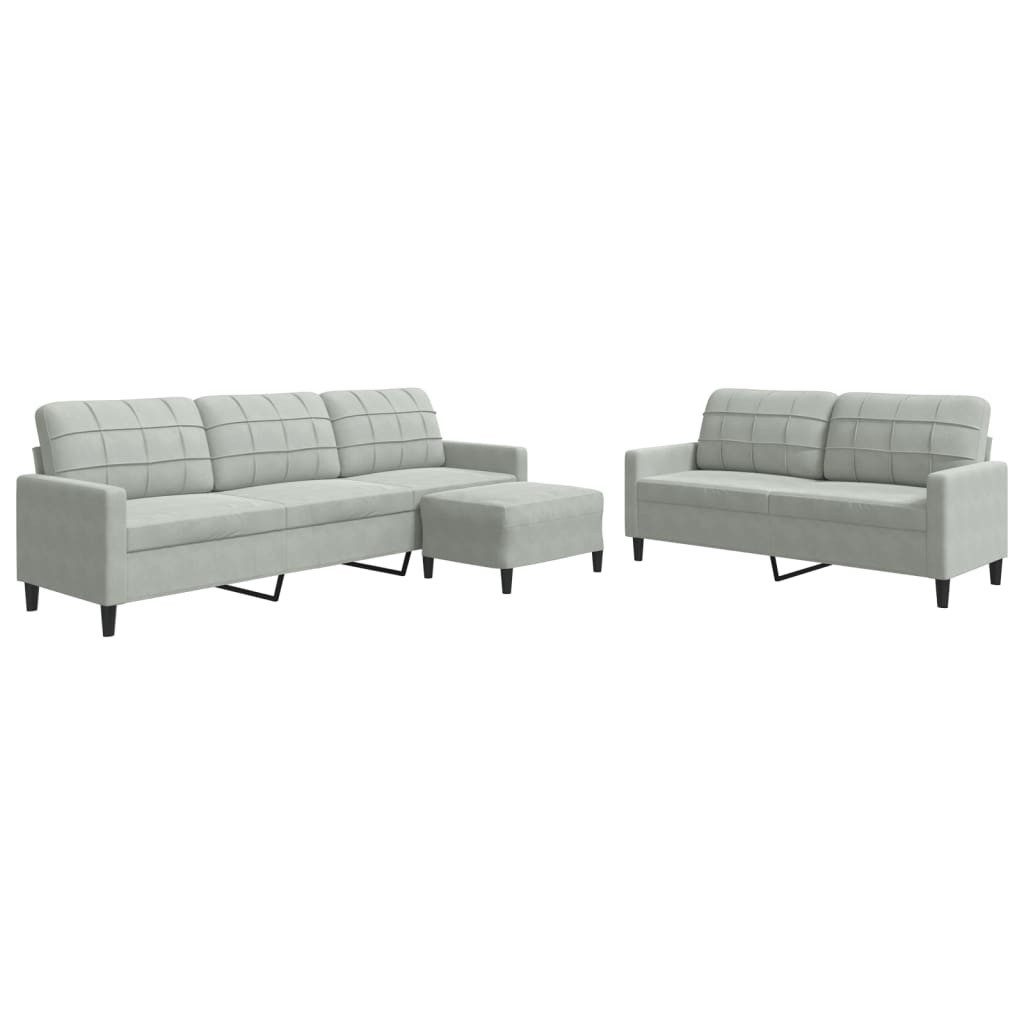 vidaXL Sofa 3-tlg. Sofagarnitur mit Kissen günstig online kaufen