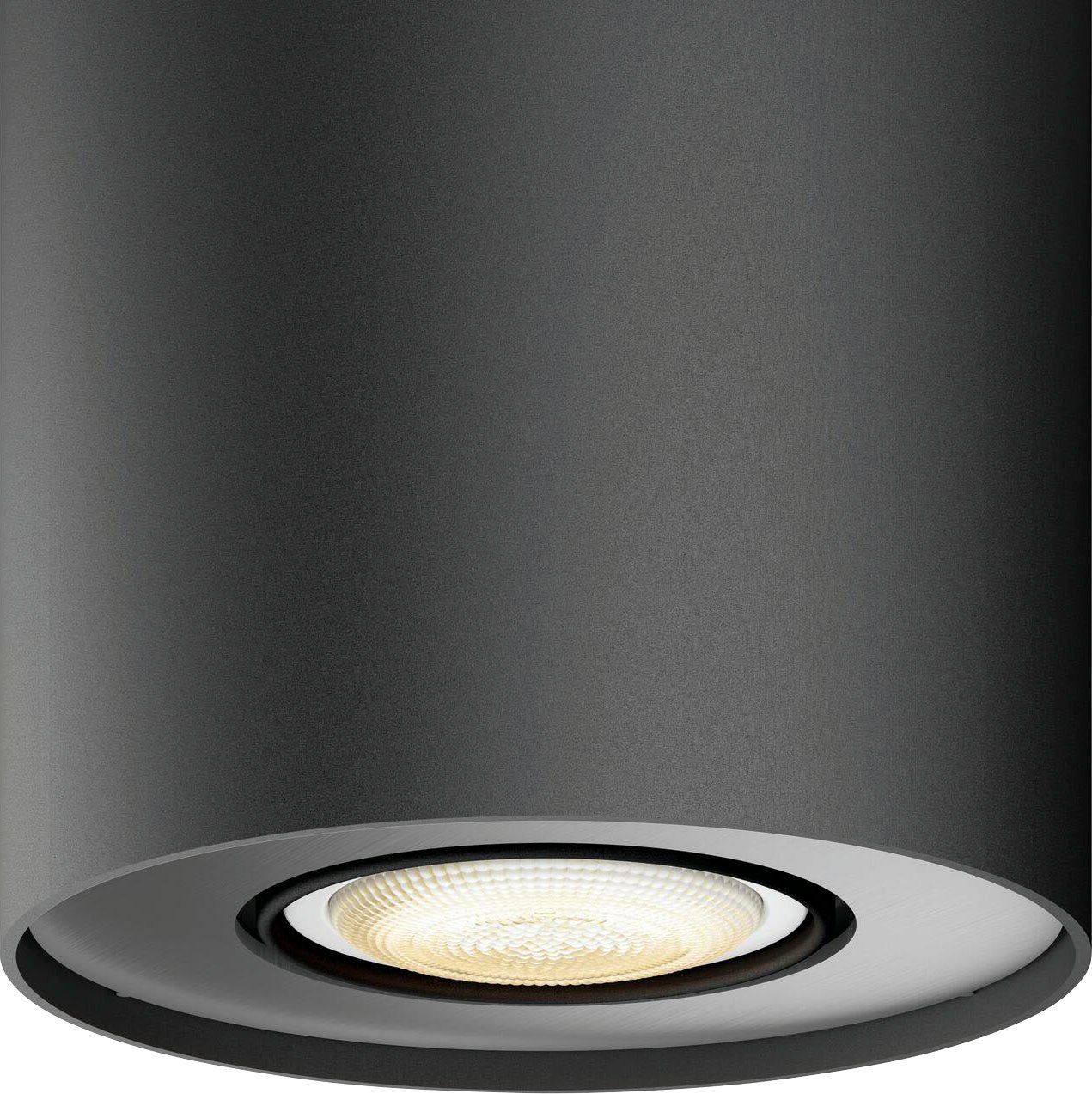 LED Pillar, Philips Dimmfunktion, wechselbar, Leuchtmittel Flutlichtstrahler Hue Warmweiß