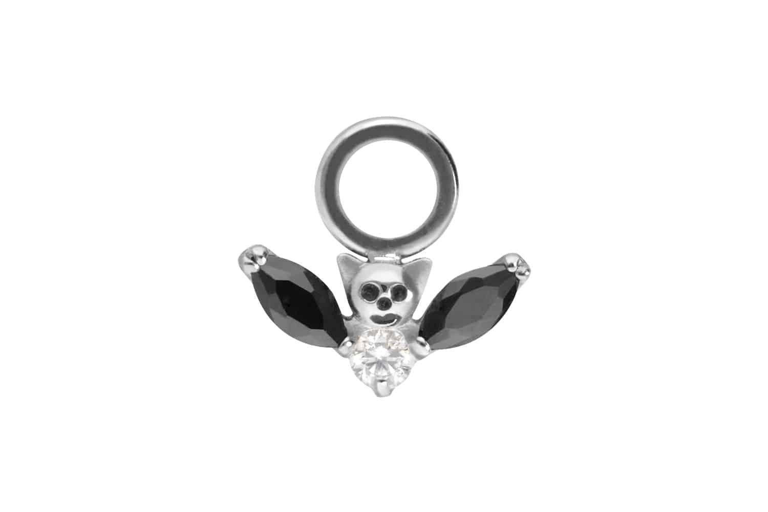 Piercing-Set Titan Anhänger für Clicker FLEDERMAUS