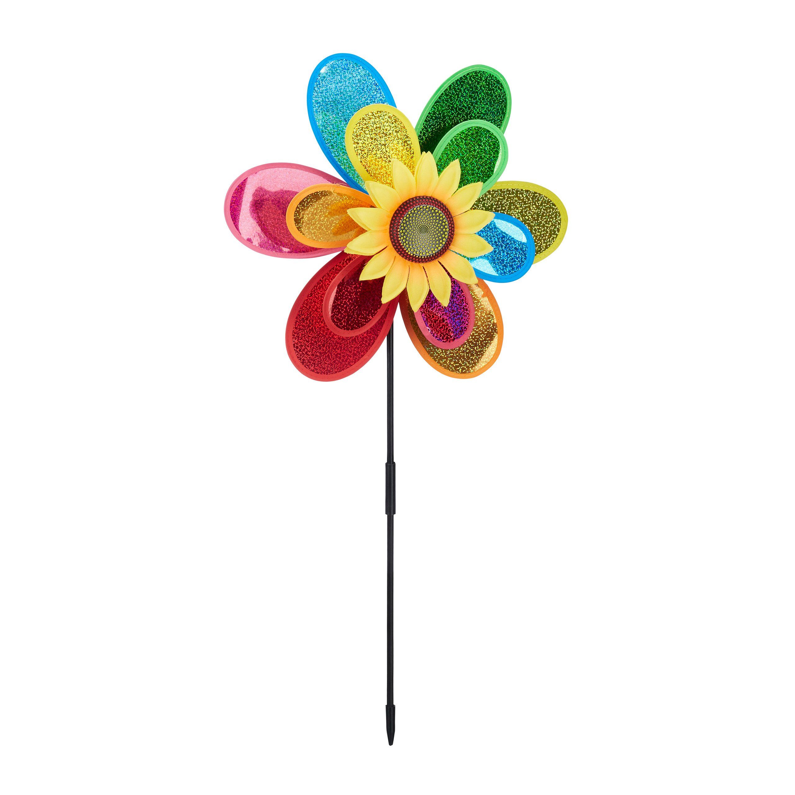 relaxdays Windrad Windrad Blume