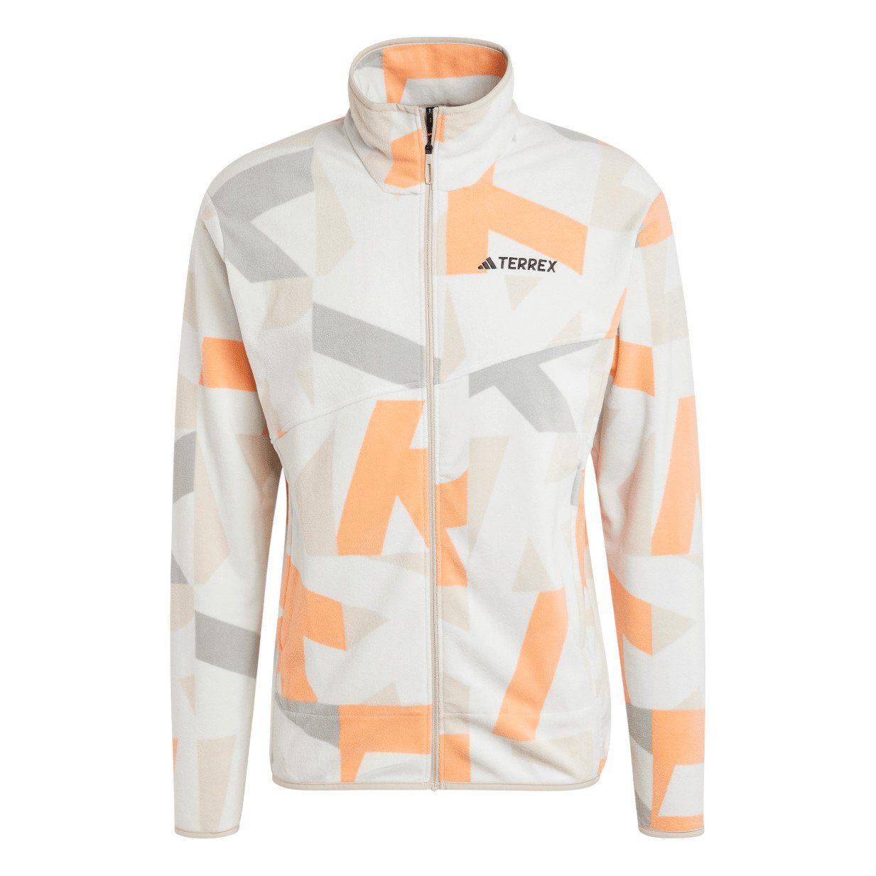 adidas Performance Fleecejacke Terrex Multi Printed grau/bunt Herren