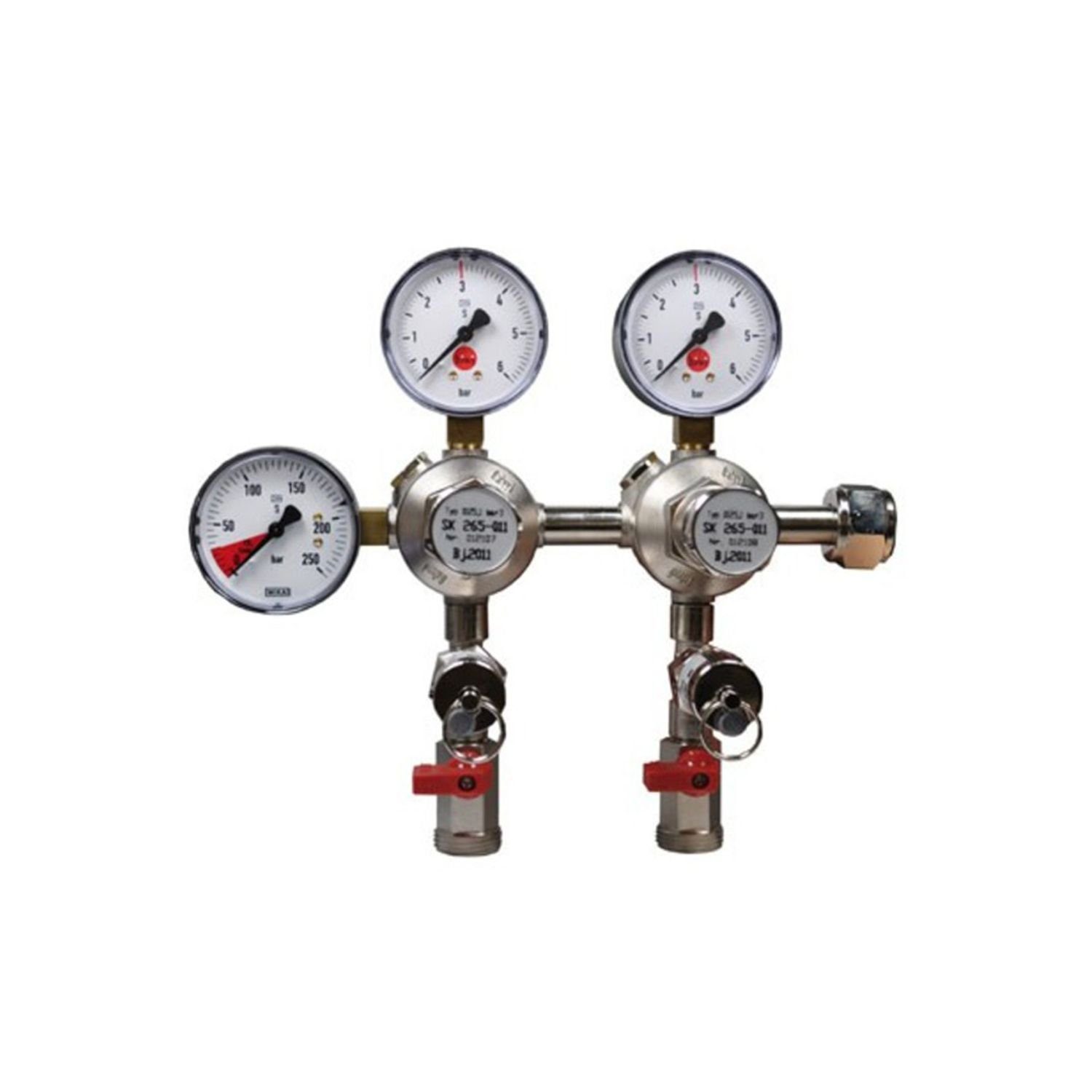 ich-zapfe Druckminderer Druckminderer 2 - Druck Anzeigen für Bier Zapfanlage 3 Bar