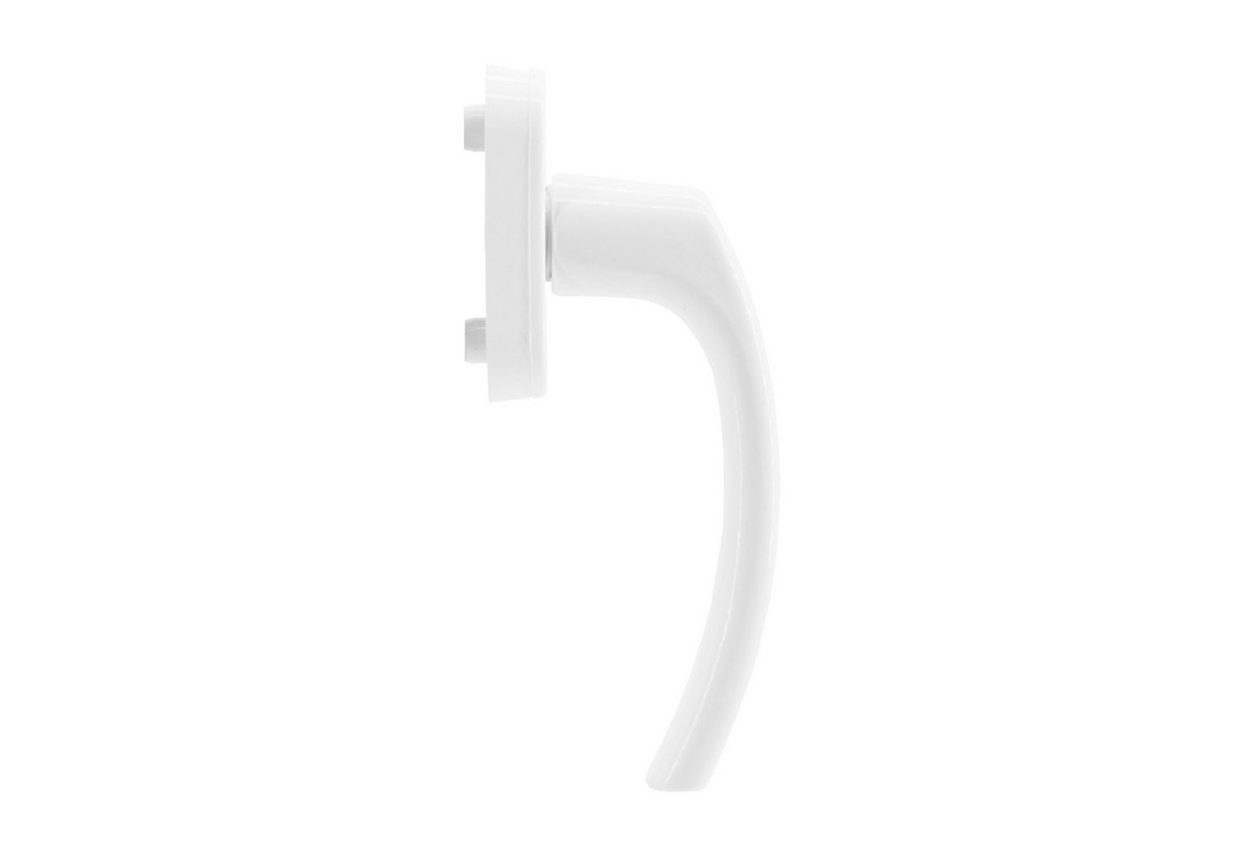 Thumbnail - Nobily Fenstergriff hochwertig, formschöne - weiß beschichtet, (1-tlg), aus Aluminium mit Federrasterung