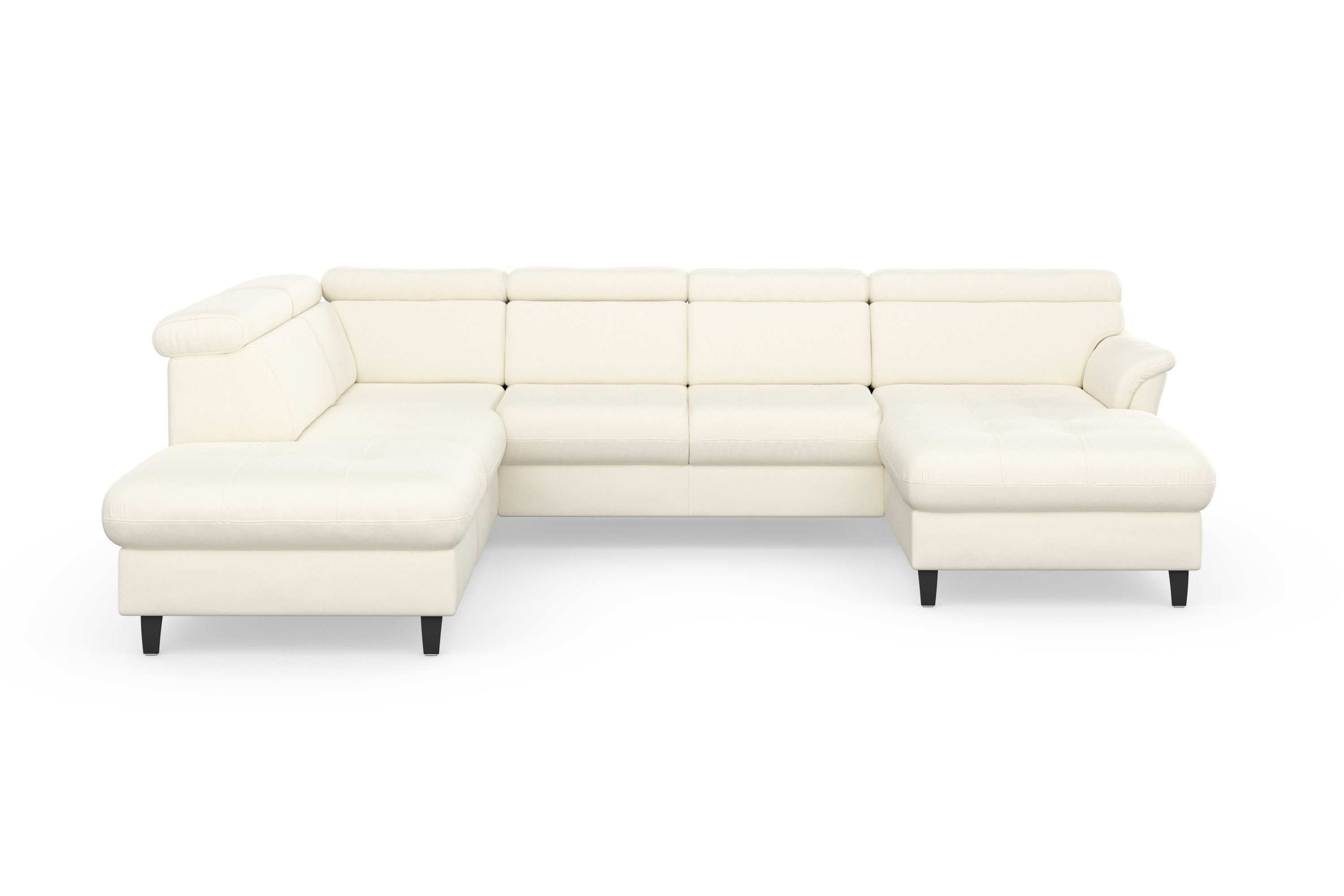 sit&more Wohnlandschaft Marano U-Form, inklusive Kopfteilverstellung, wahlweise mit Bettfunktion, Bettkasten