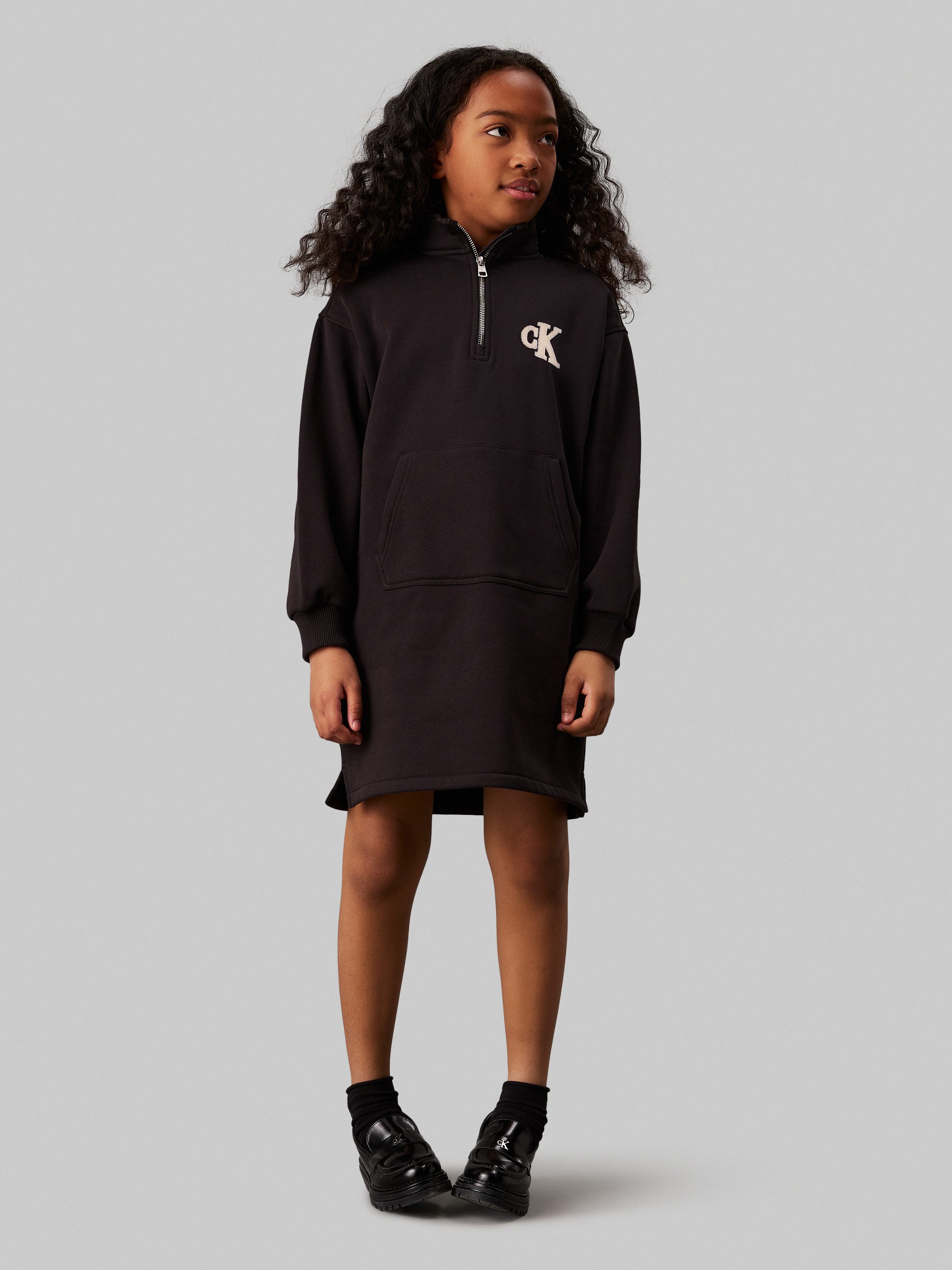 Calvin Klein Jeans Sweatkleid Teddy Monogram günstig online kaufen