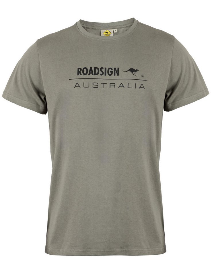 ROADSIGN australia T-Shirt Signature 85 (1, 1-tlg., 1) mit dezentem Schriftzug, zeitloses Design, aus angenehmer Baumwolle