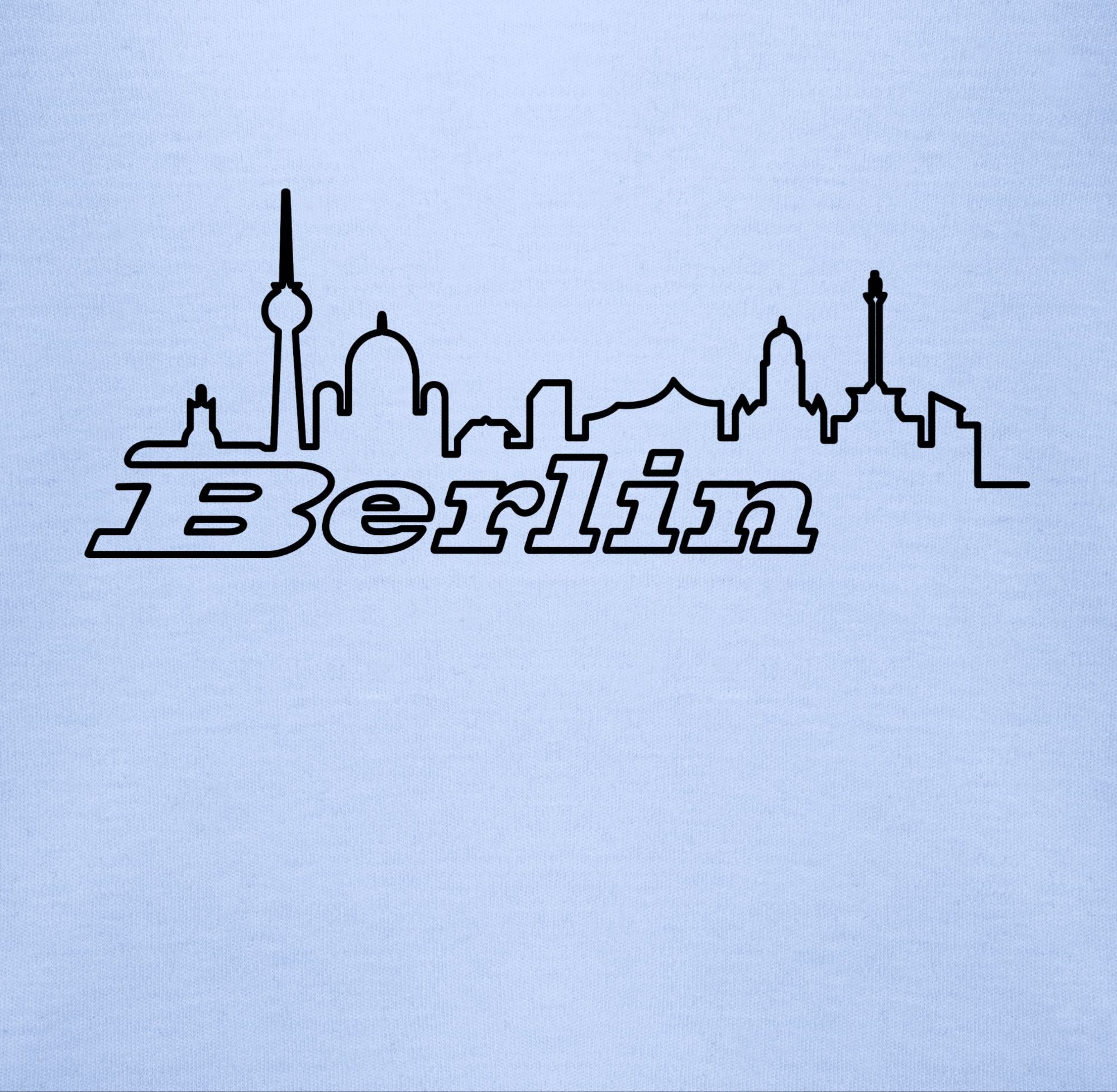 Skyline Babyblau Shirtbody Berlin Shirtracer 1 Länder Baby Wappen