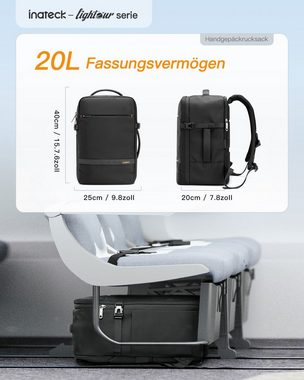 Inateck Reiserucksack 20L Ryanair Handgepäck 40x20x25cm Laptop Rucksack, Damen Herren