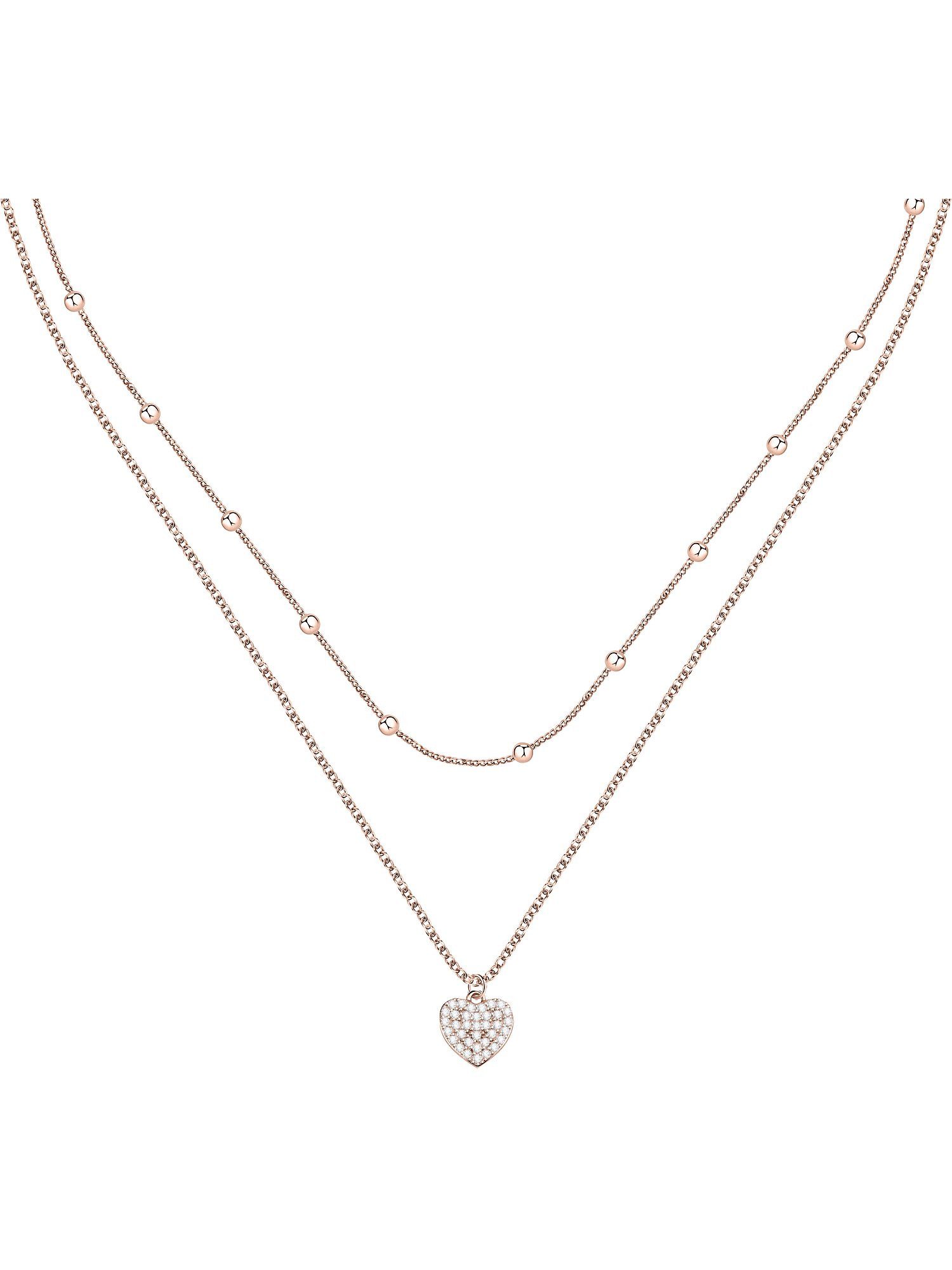 Silberkette CHRIST Damen-Kette 925er Silber, recycelt Zirkonia