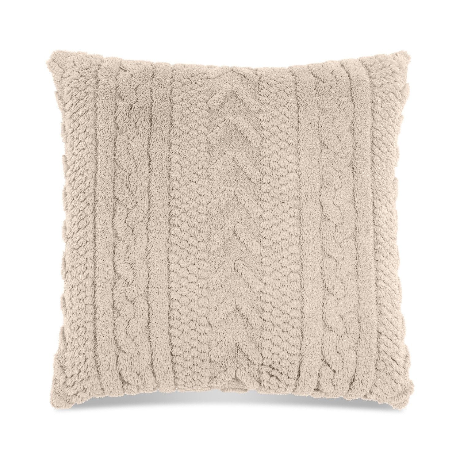 REALLaxx Декоративные подушки Meran, kuscheliges Sofakissen inkl. Füllung, 50 x 50 cm, Strickoptik