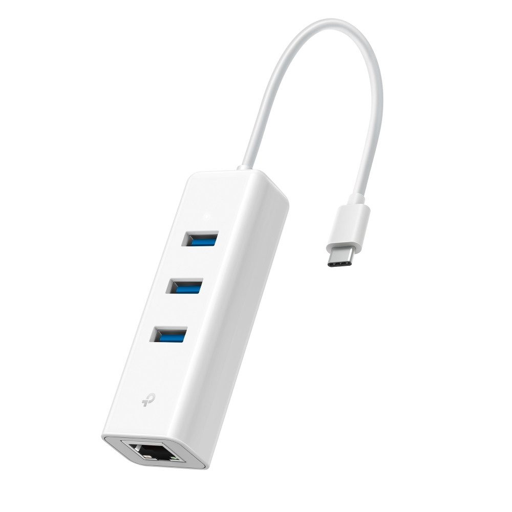 Laptop-Dockingstation UE330C USB Type-C 3-Port Hub & Gigabit Ethernet Adapter
