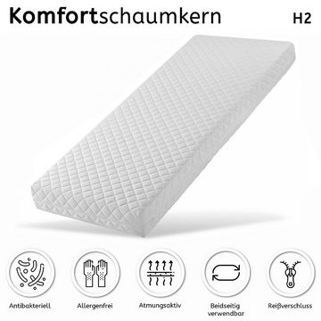 Kindermatratze Matratze Komfort Plus Made in Germany, Stillerbursch, 10 cm hoch, (1-tlg), Härtegrad 2, 120 x 60 Bezug waschbar atmungsaktiv beidseitig nutzbar