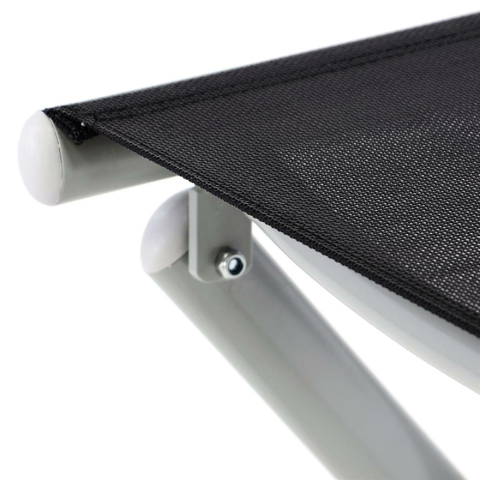 VCM Gartenstuhl Fußteil zum Aluminiumstuhl, schwarz günstig online kaufen