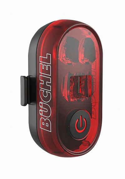 Büchel Fahrradbeleuchtung LED Micro Light Akku Rücklicht USB Ladebuchse incl kabel schwarz