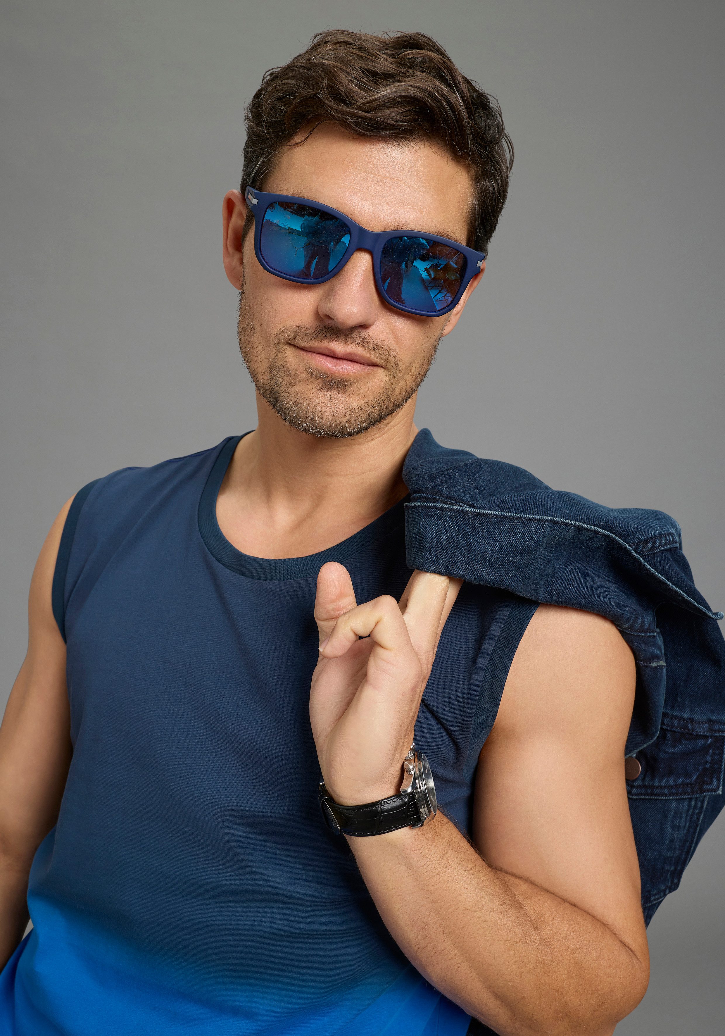 Man's World Muscleshirt Neue Kollektion! casual Stil, normale Passform, mit Rundhalsausschnitt