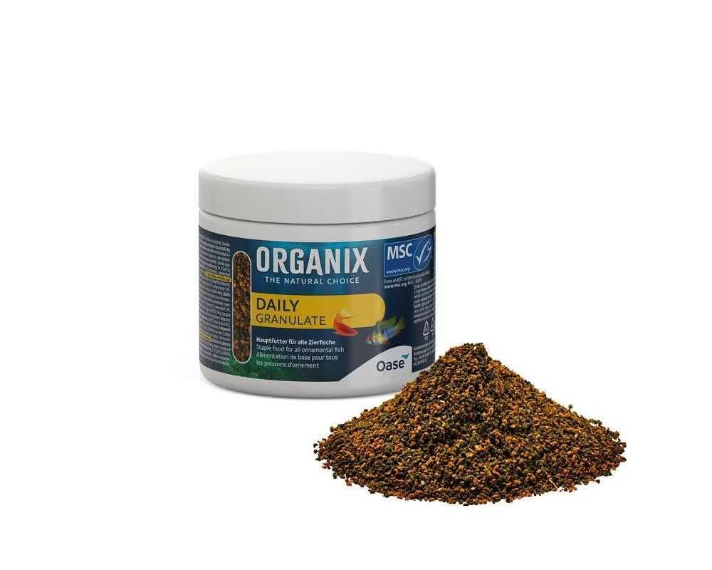 Fisch-Futterspender ORGANIX Daily Granulate 250 ml 0,5-2 mm Granulatgröße