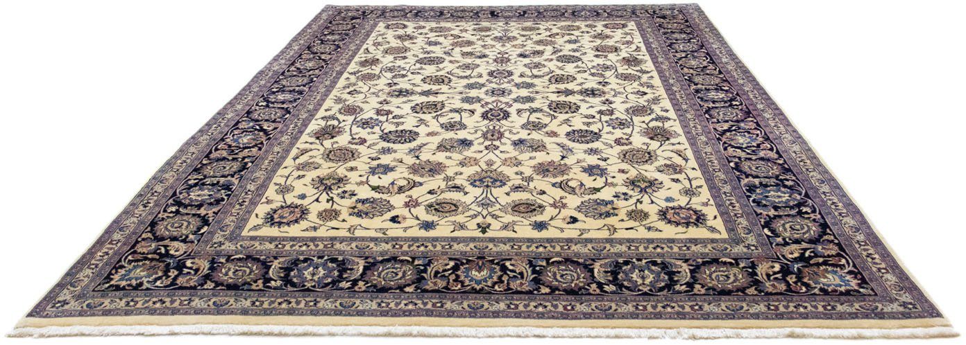 Wollteppich Maschad Durchgemustert Beige chiaro 351 x 241 cm, morgenland, rechteckig, Höhe: 10 mm, Unikat mit Zertifikat