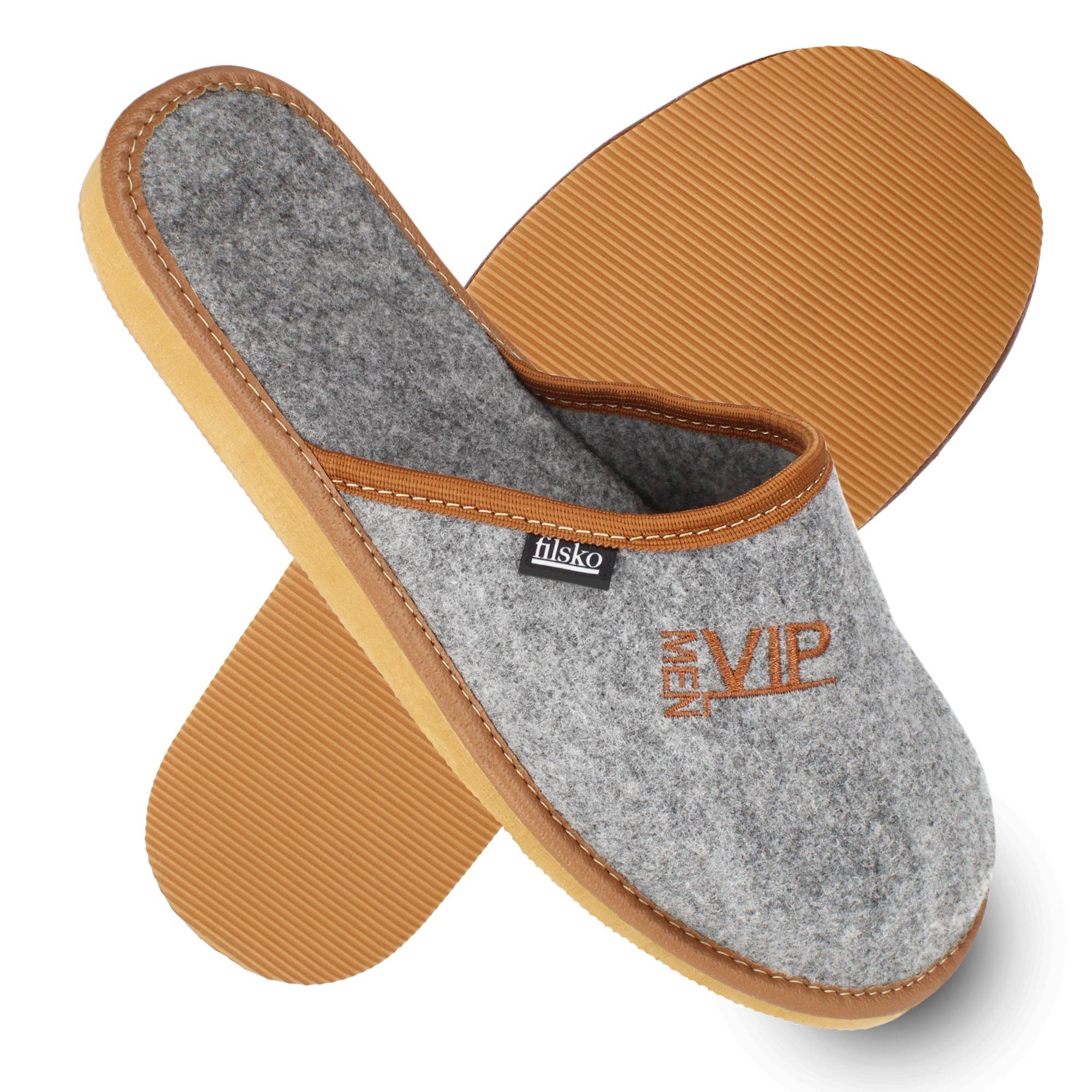 filsko Staun VIP MEN Herren Hausschuh Stickerei VIP MEN