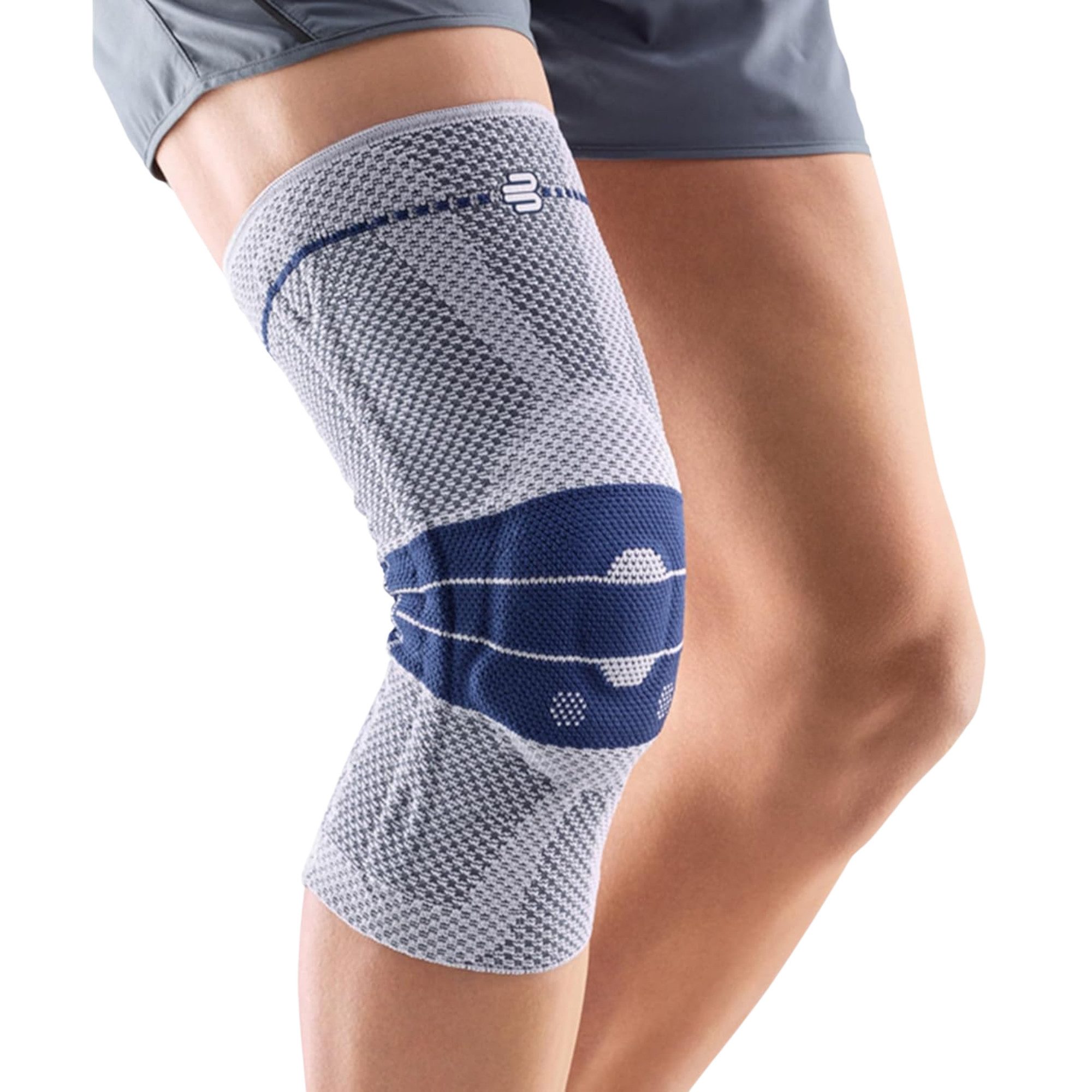 Bauerfeind Kniebandage GenuTrain Unisex mit Silikonrand, Beidseitig tragbar