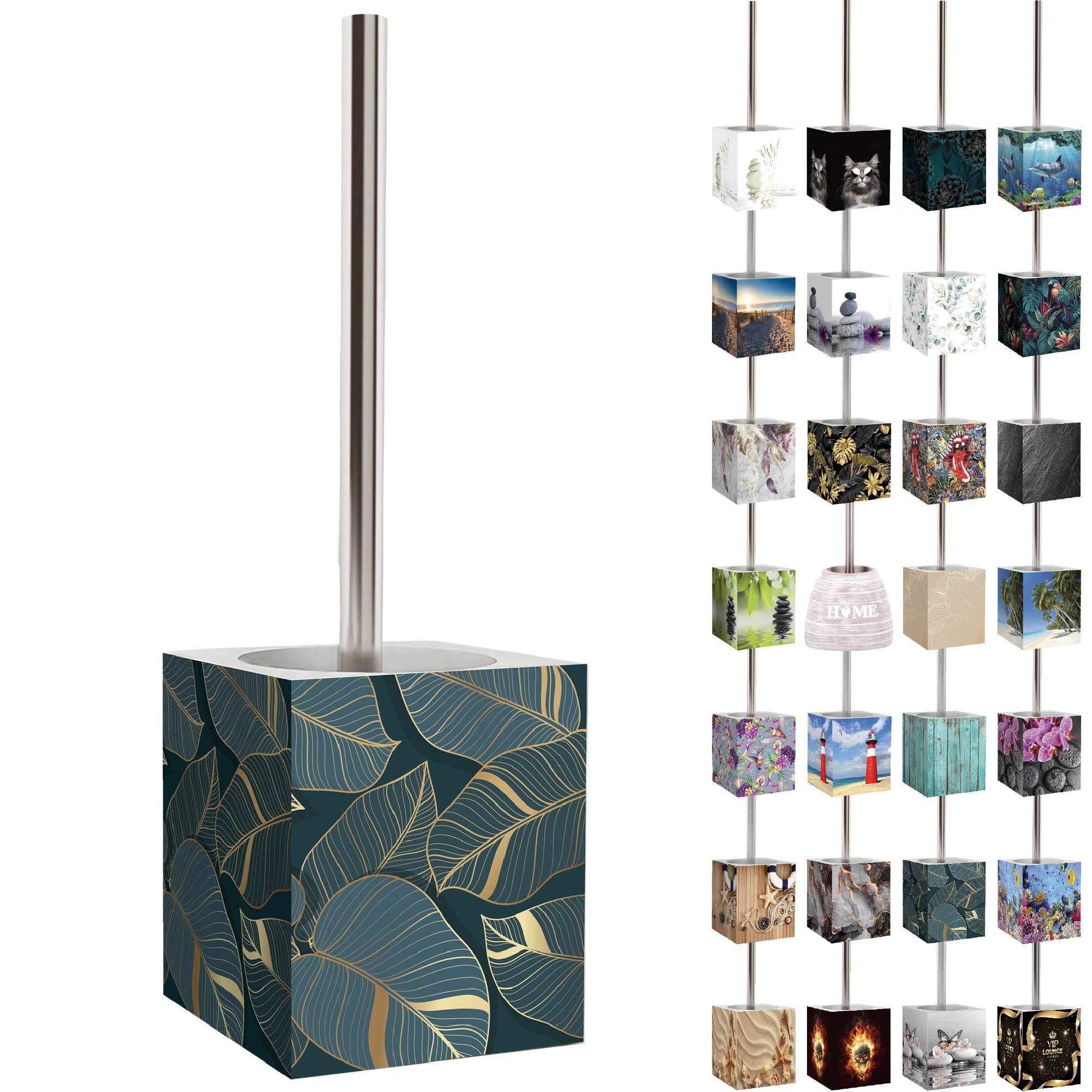 Sanilo WC-Reinigungsbürste mit Motiv, viele schöne WC Bürsten zur Auswahl, Klobürste mit auswechselbarem Bürstenkopf, modern & stylish