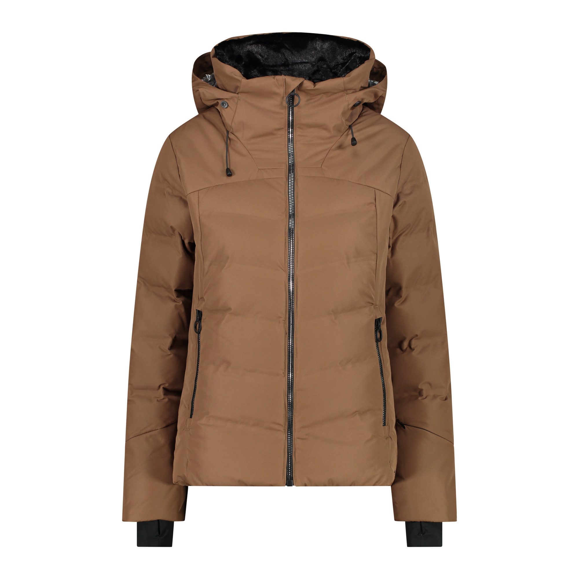 CMP Damen Outdoorjacke Hellbraun Größe 38 – Mit 3M Thinsulate, Winddicht, Wasserabweisend