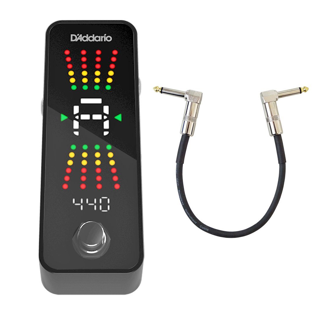 E-Gitarre Daddario PW-CT-23 Pedal Tuner Plus mit Patchkabel
